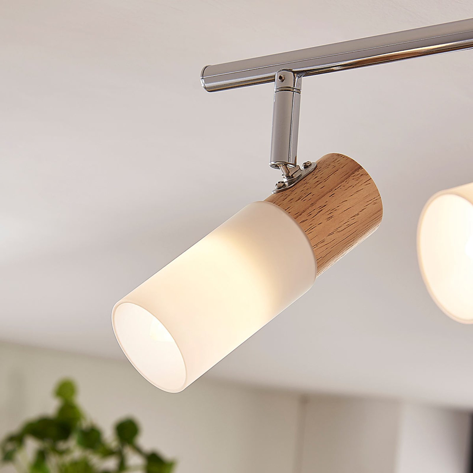 Christoph 4 Lampa Sufitowa Wood/White - Lindby
