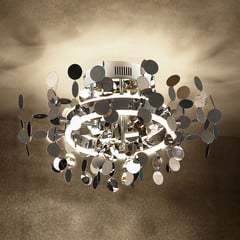 Lucande Glimmo plafoniera LED, cromo