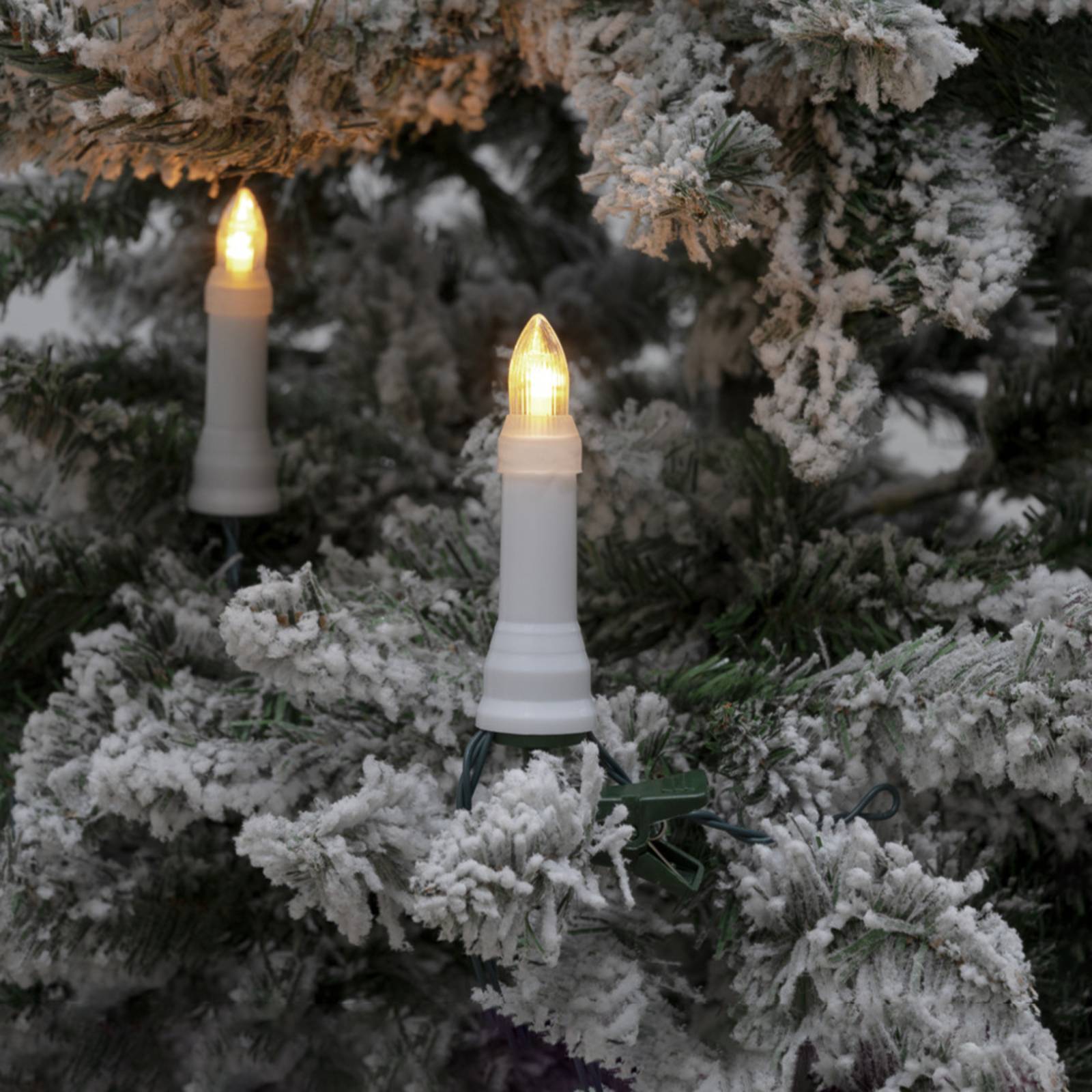 Image of Konstsmide Christmas Guirlande LED Topbirnen IP44 ambre à 25 lampes 7318301500208