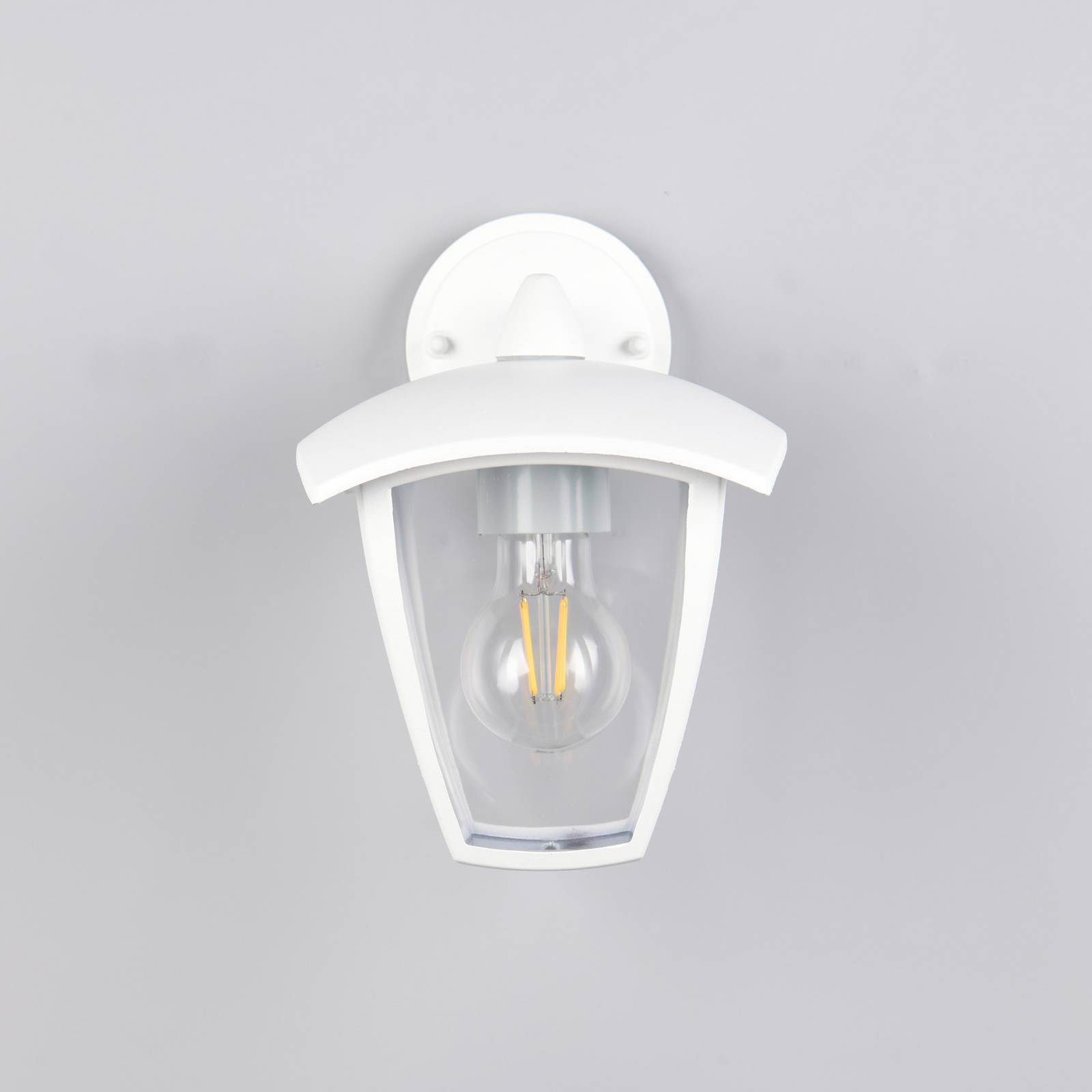 Außenwandleuchte VENTA, weiß, Fassung unten, Höhe 24 cm IP44 günstig online kaufen