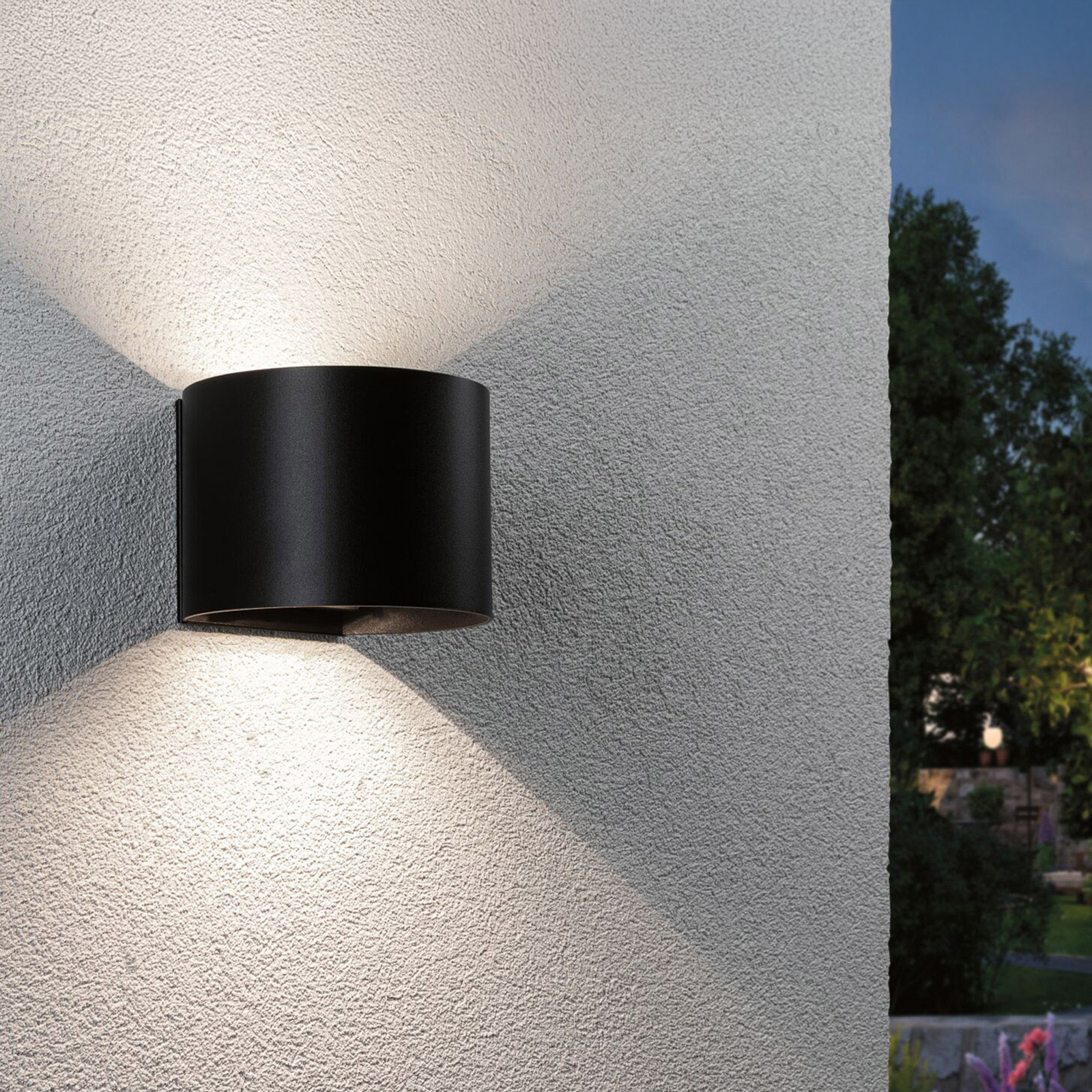 Paulmann Akku-Außenwandlampe Nyora schwarz 14 cm Sensor IP44 Paulmann Akku-Außenwandlampe Nyora schwarz 14 cm Sensor IP44
