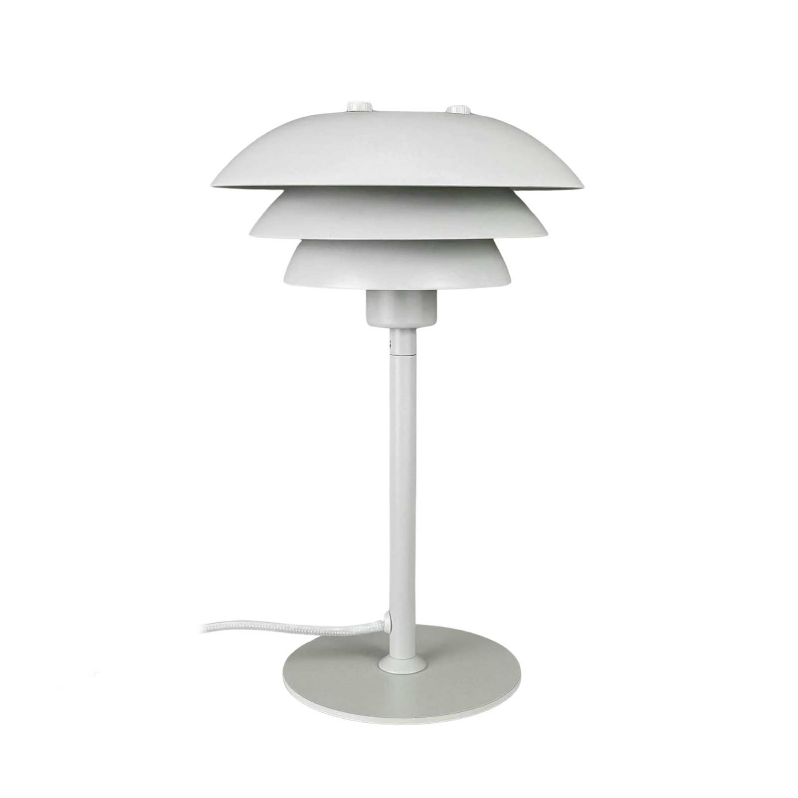 Stolová lampa Dyberg Larsen SIXTEEN, perlovobiela, kov, E27