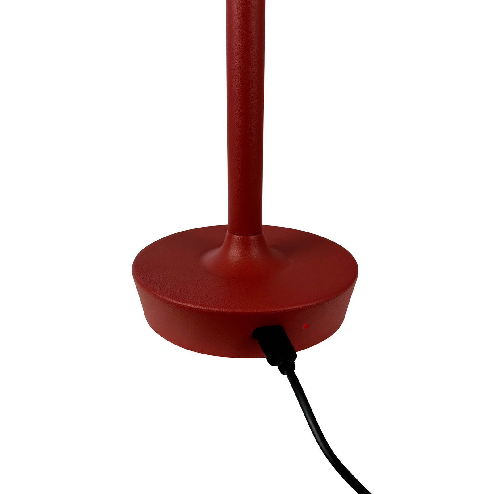 Dyberg Larsen LED tafellamp Flow, rood, hoogte 25 cm