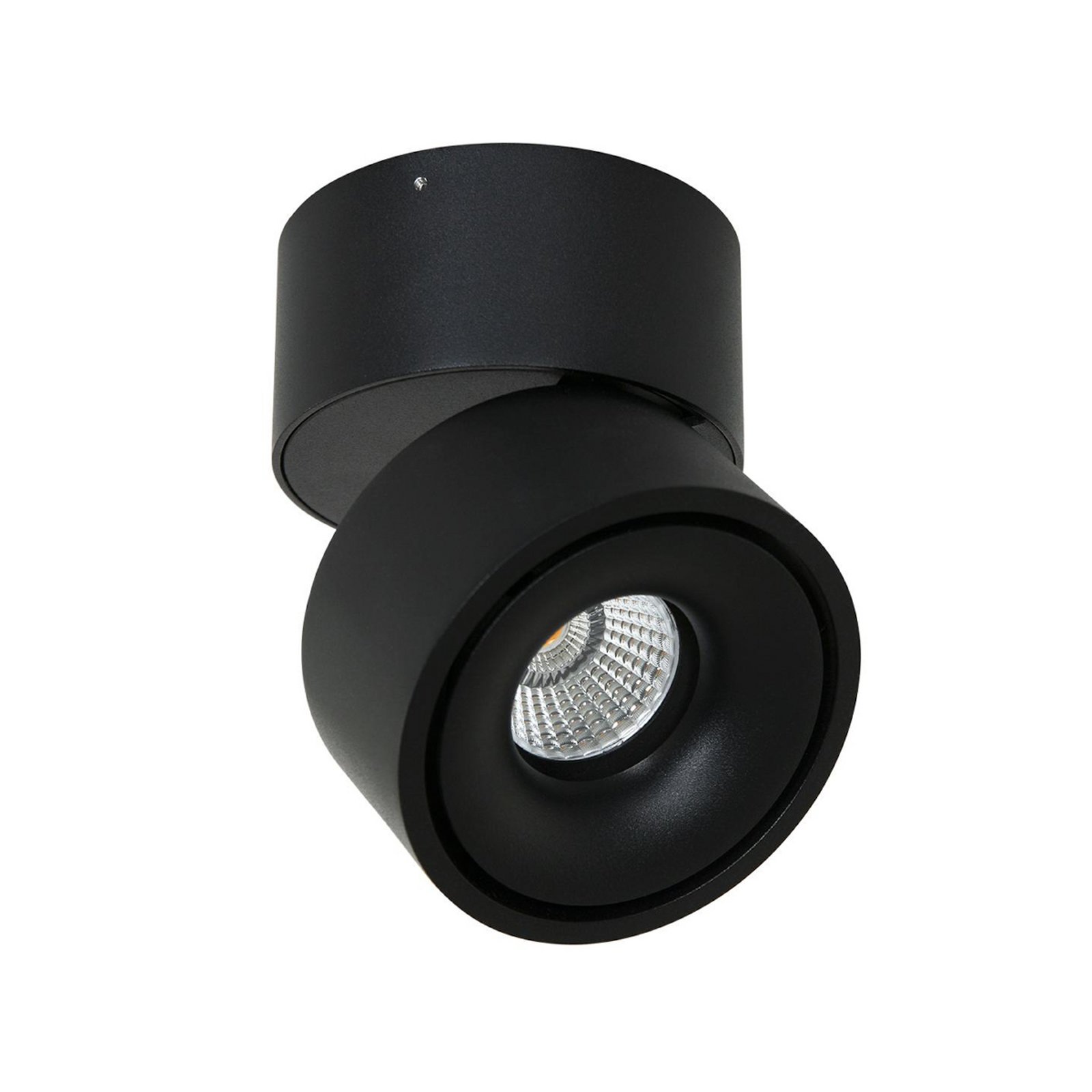 Spot pour plafond LED Fez, noir, à 1 lampe, métal, orientable