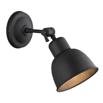 Wandlamp Emoti, 1-lamp, zwart