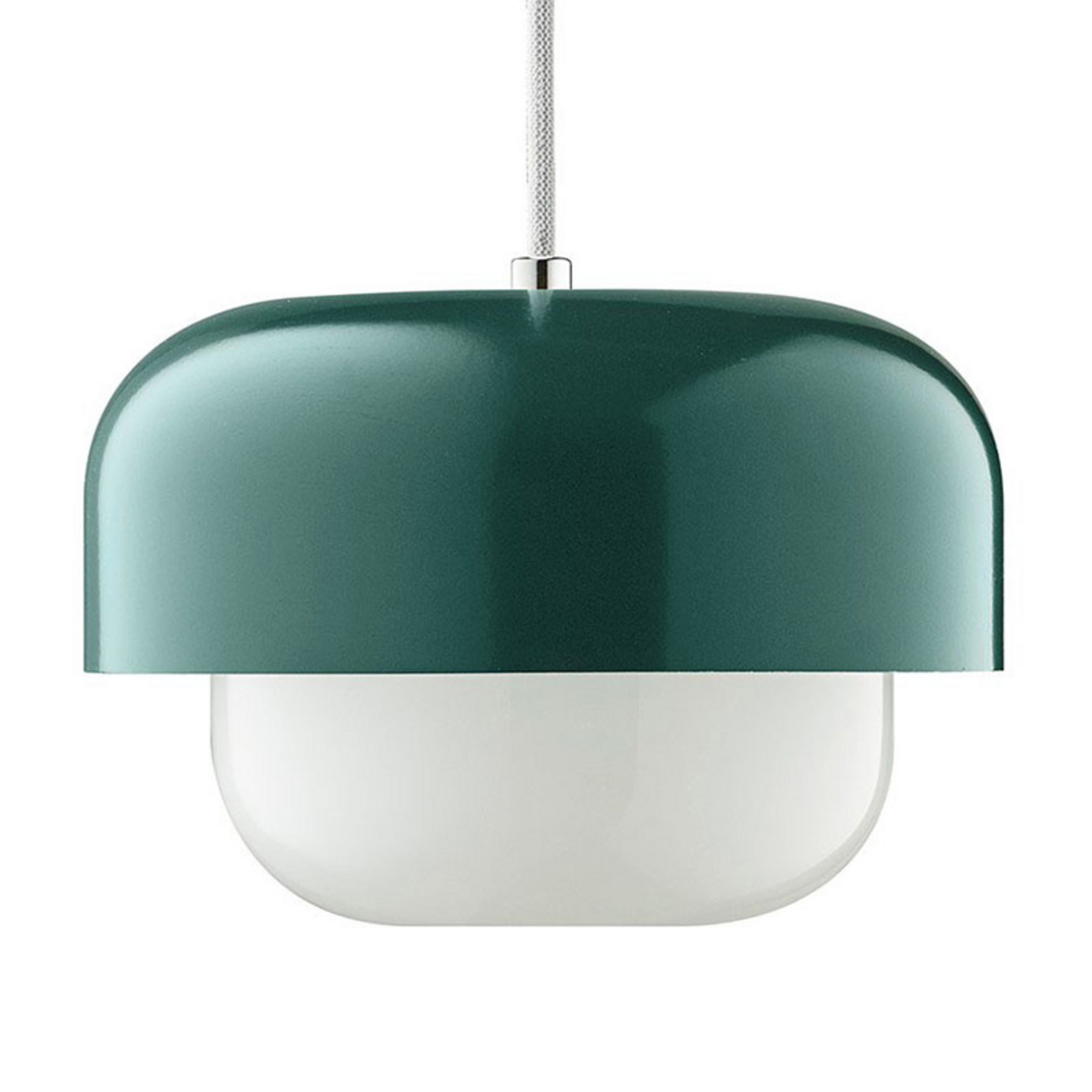 Lámpara colgante Haipot de Dyberg Larsen, verde oscuro