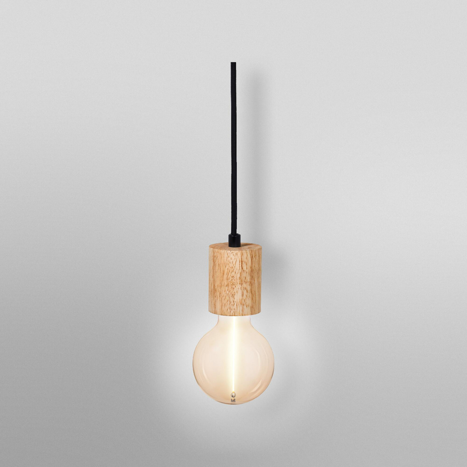 Lampa suspendată OSRAM VINTAGE 1906 CYLINDER lemn Ø 10 cm E27