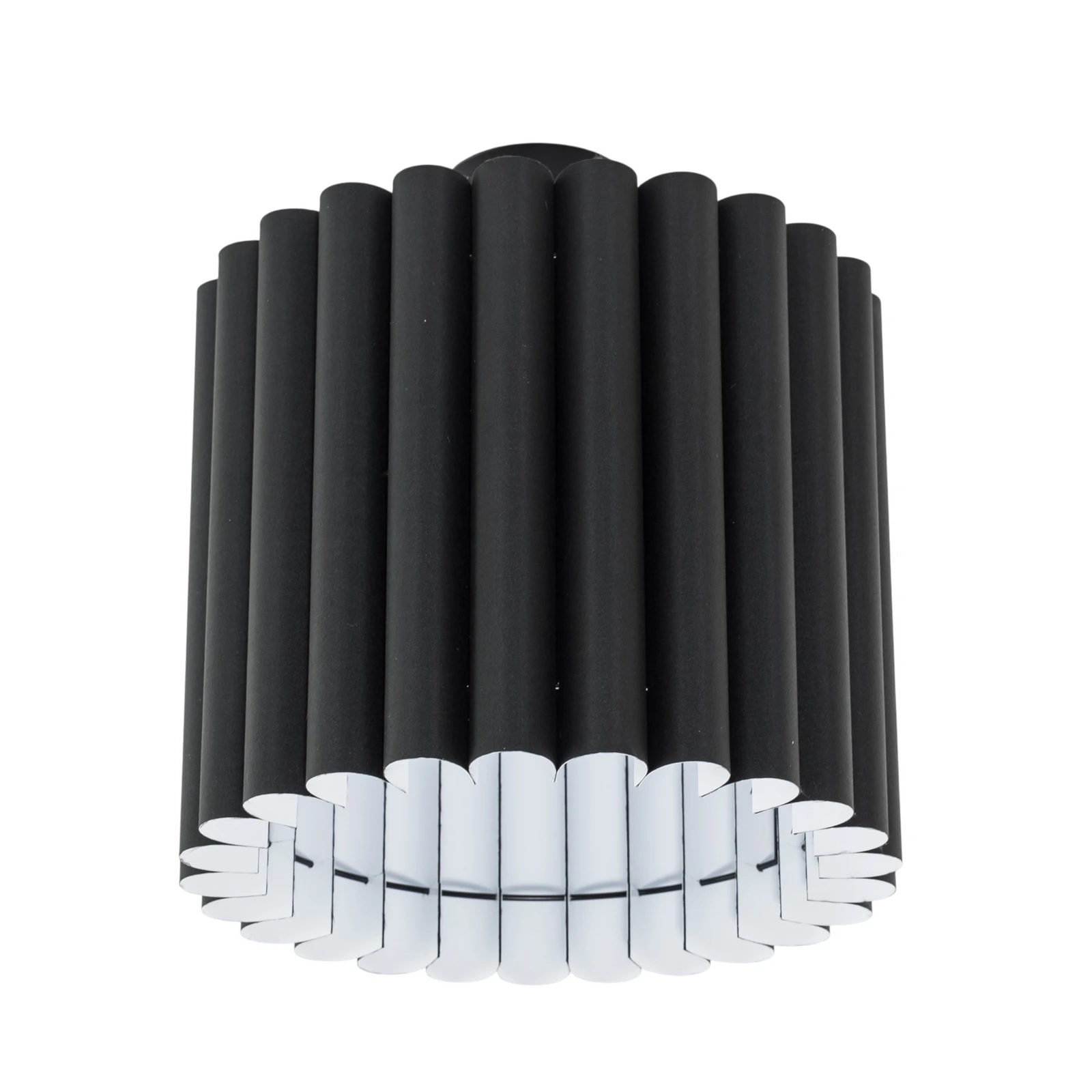 Loftlampe Aria, sort, mikrofiber, E27