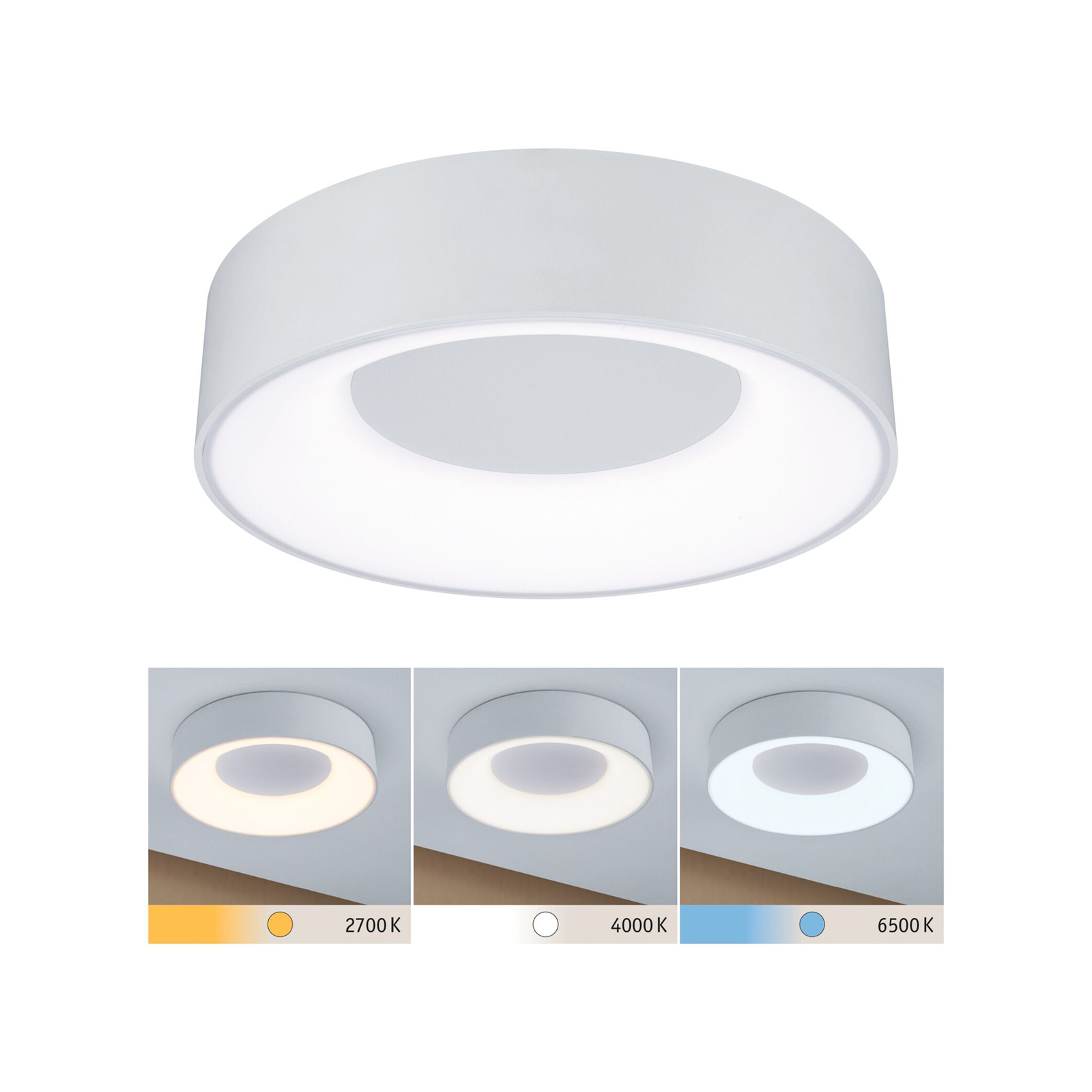 Paulmann HomeSpa Casca LED-Deckenleuchte CCT, weiß