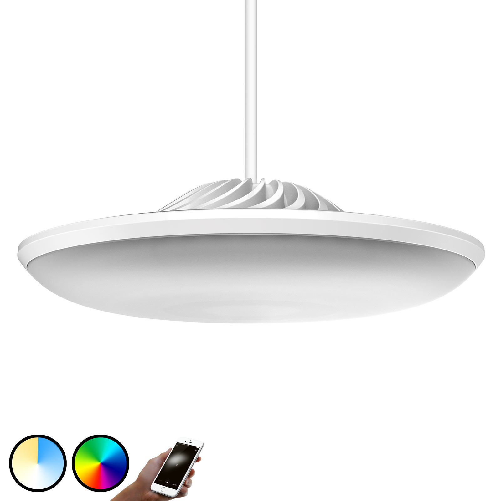 Luke Roberts Luvo LED-hængelampe i hvid