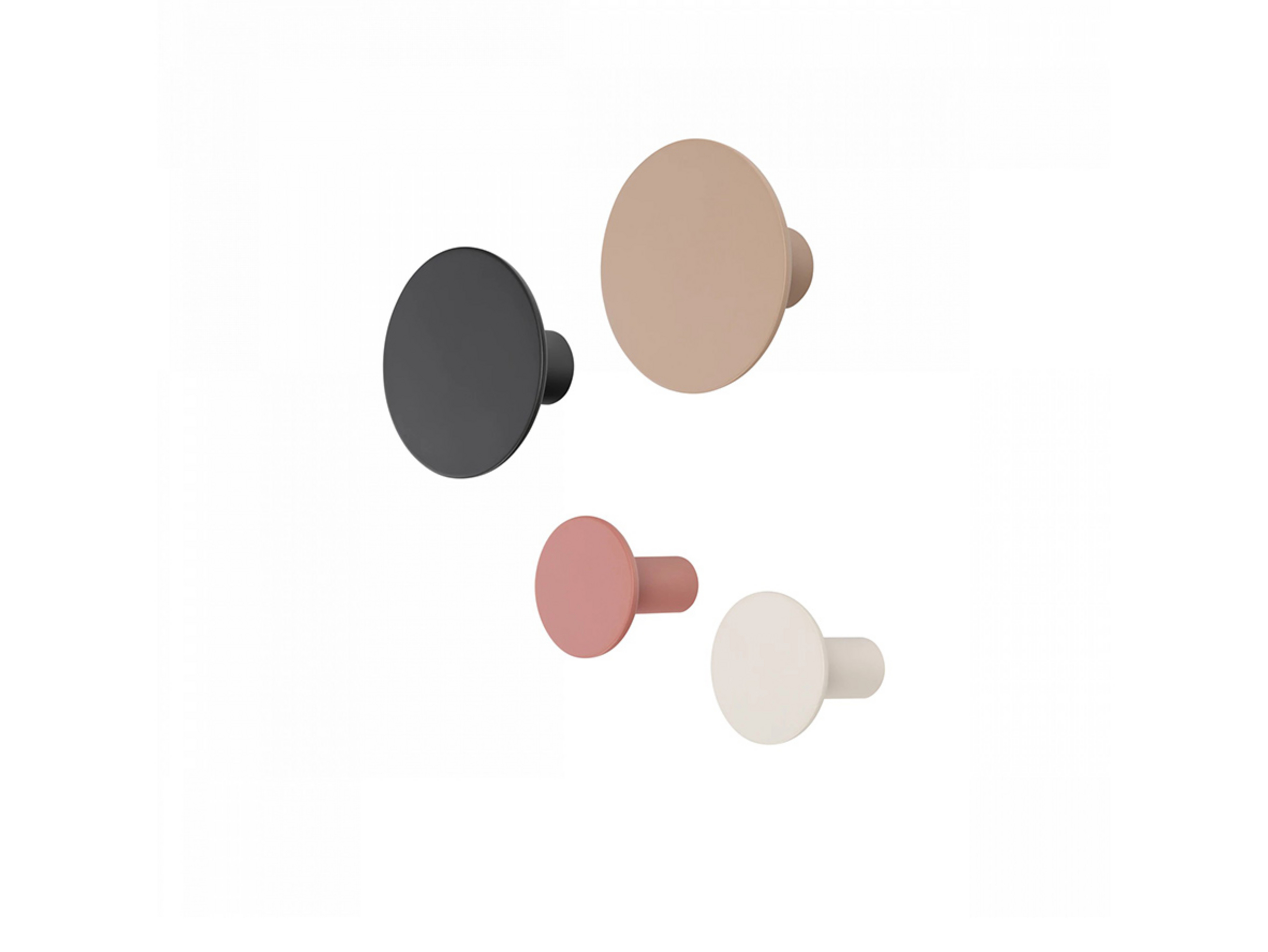 Ponto Kleiderhaken Set of 4 Moonbeam/Multi-Farbigen - Blomus