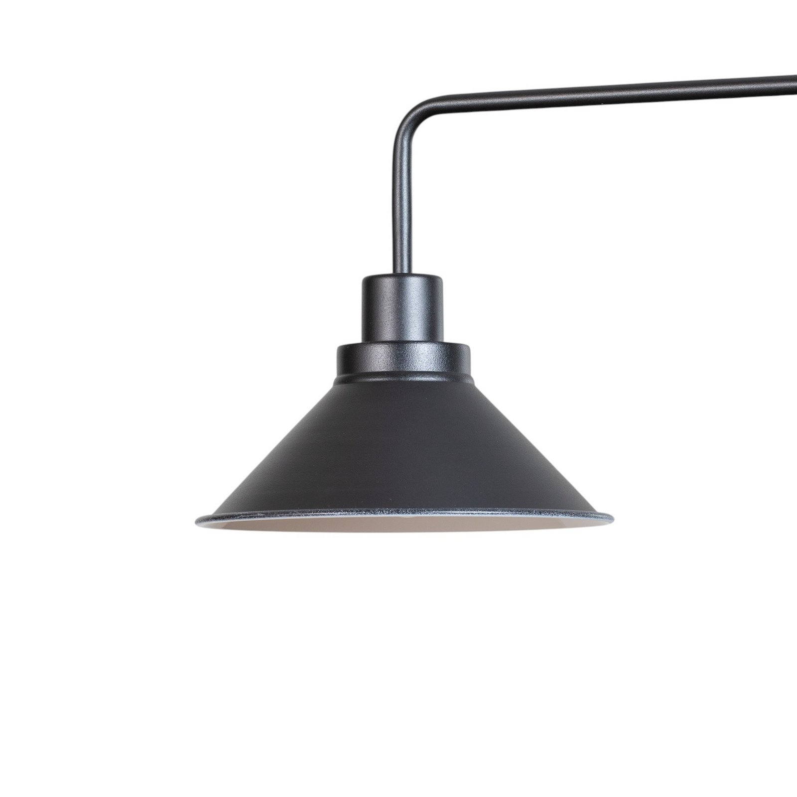 Craft III pendant light in black, 3-bulb