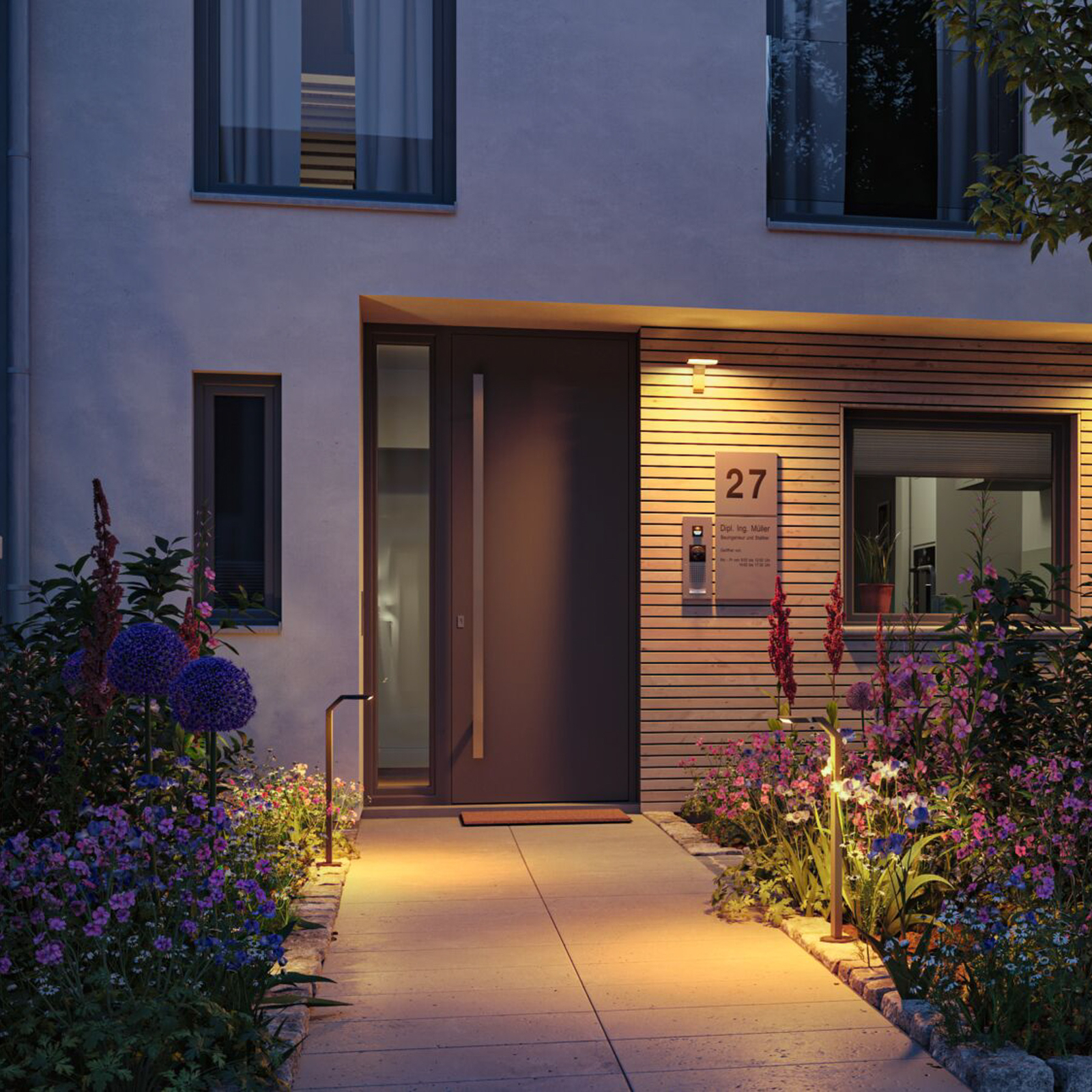 Paulmann Zenera LED-Außenwandleuchte, anthrazit, IP44