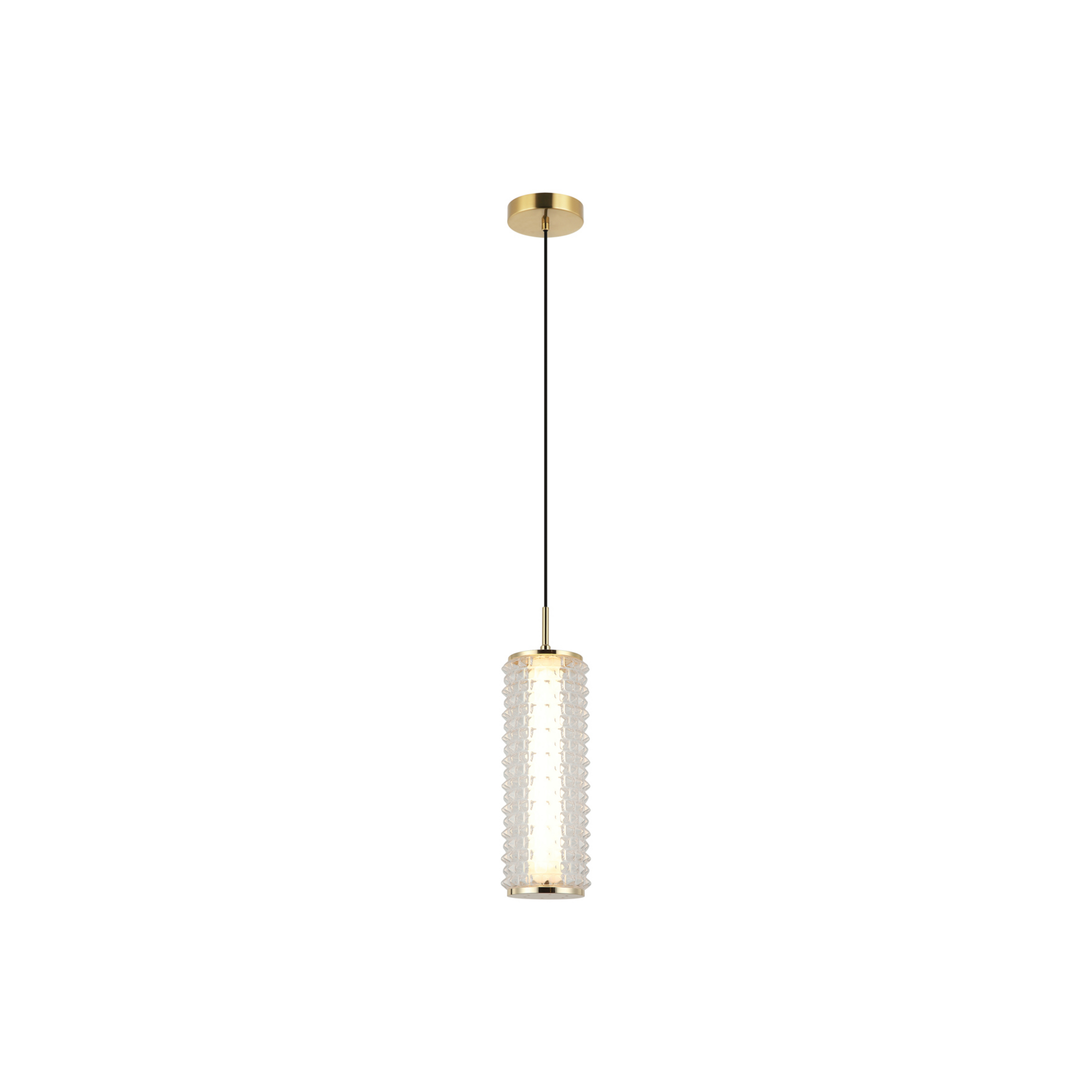 Lampa wisząca LED Irma, kolor złoty/przezroczysty
