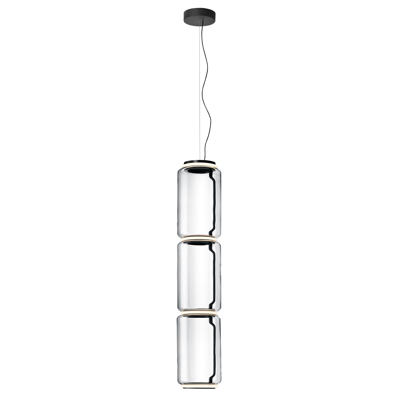 FLOS Noctambule LED-Hängelampe Low Cylinders