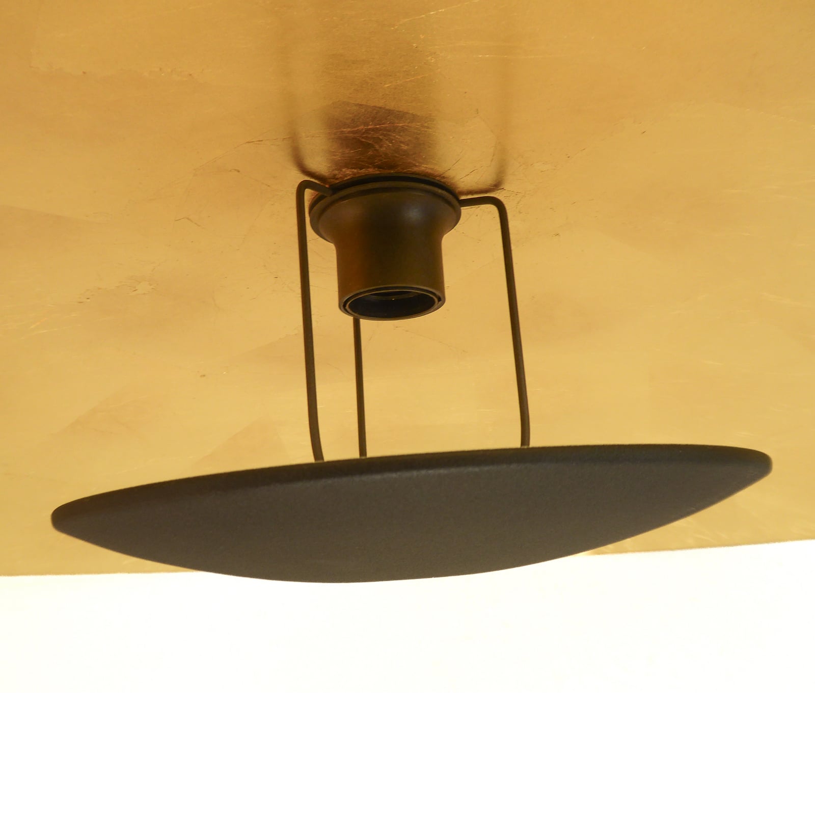 Lindby plafonnier Narisara, Ø 80 cm, E27, noir-or