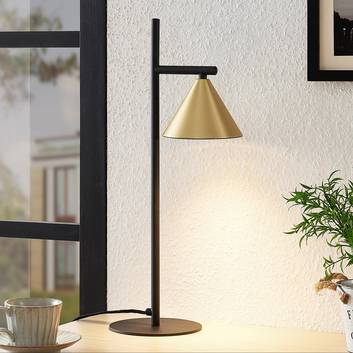 Lucande Kartio lampe à poser, laiton