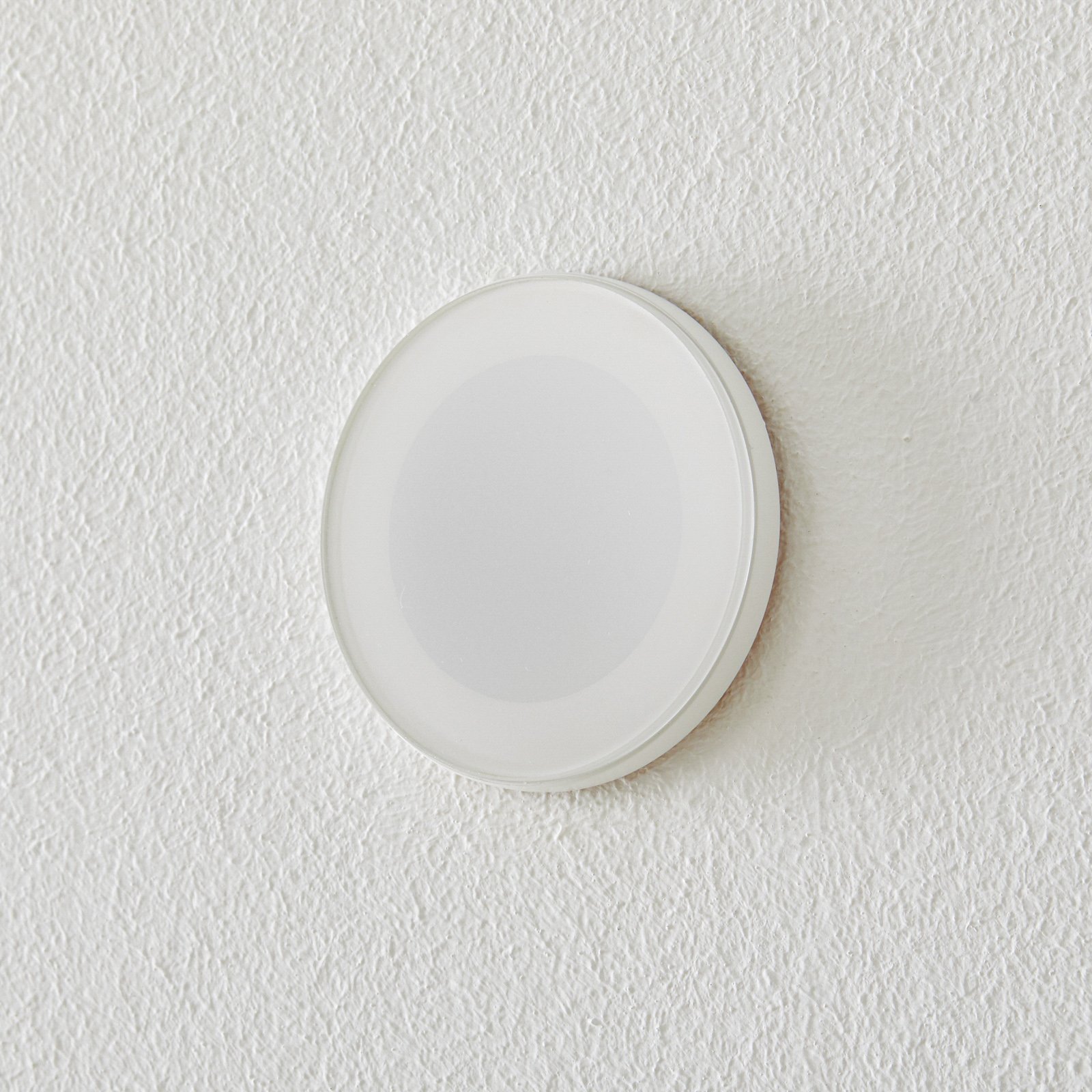 BEGA Accenta wall lamp round ring white 160 lm