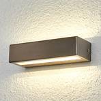 Lámpara exterior de acero inox LED recta Patrica