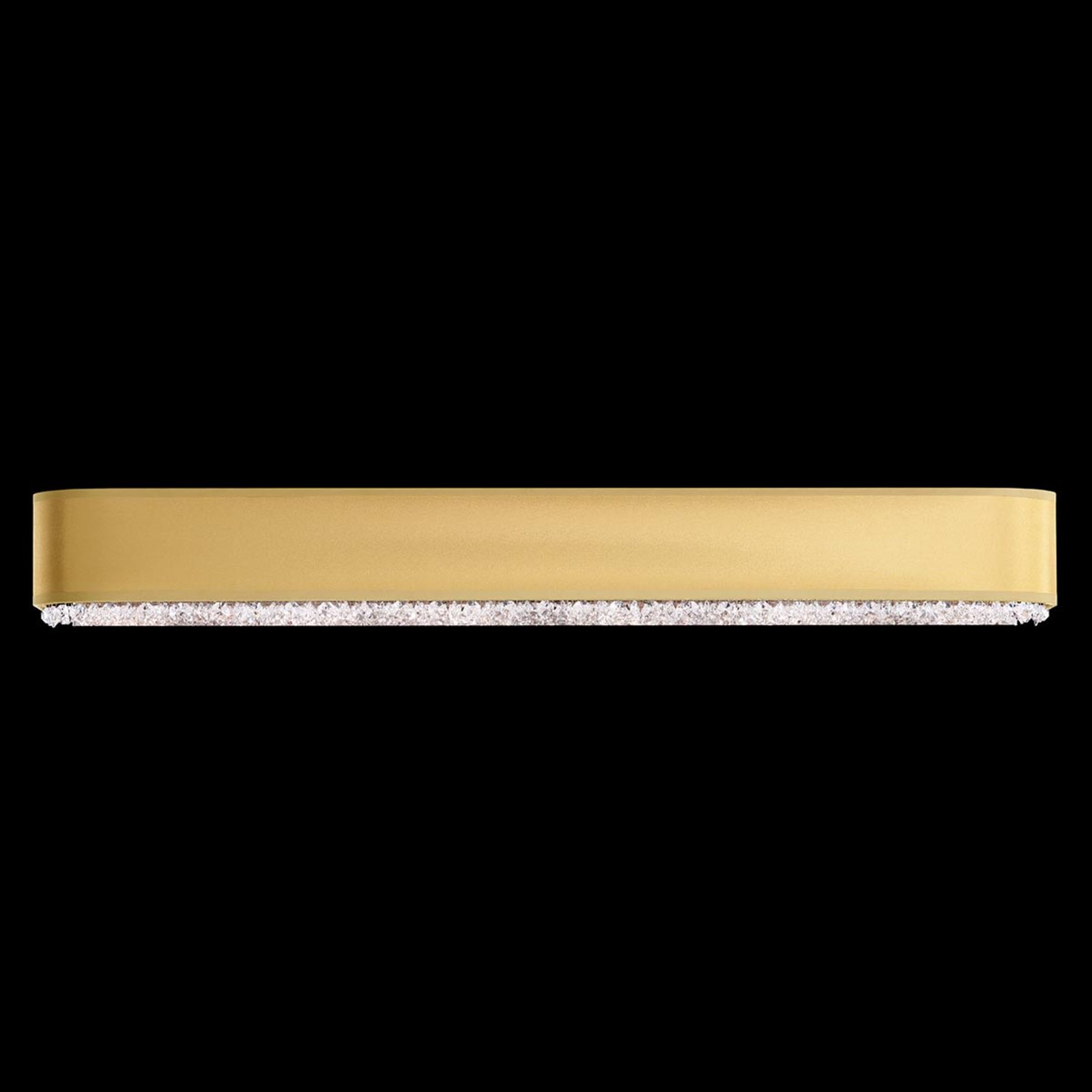 Schonbek Eclyptix crystal wall light 91 cm gold, for Living / Dining Room, metal, organza, acrylic, crystal, G9, 40 W, energy efficiency: A++, W: 91 cm, H: 11 cm