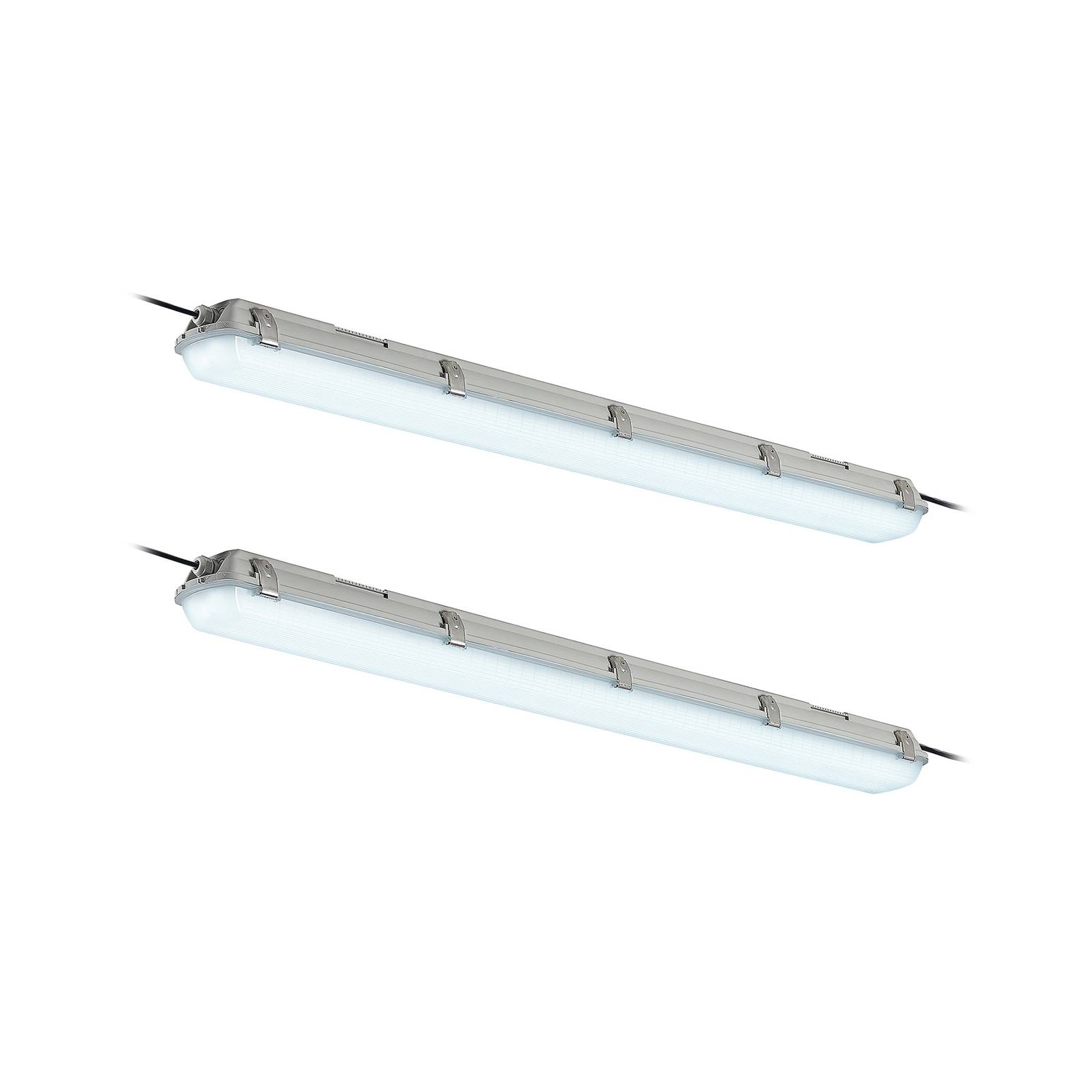Arcchio Rao LED-Feuchtraumleuchte, Länge 121,5 cm, 2er-Set