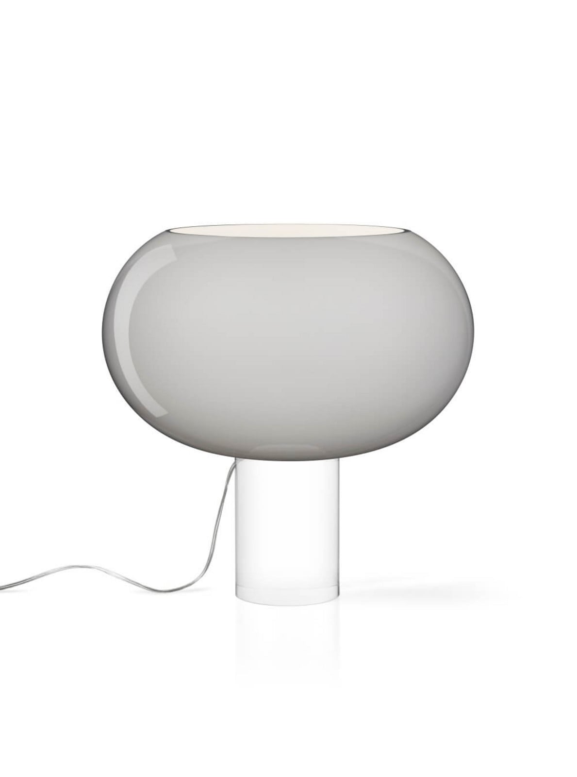 Buds 2 Tischleuchte Grau Foscarini - Wohnzimmer - Glas