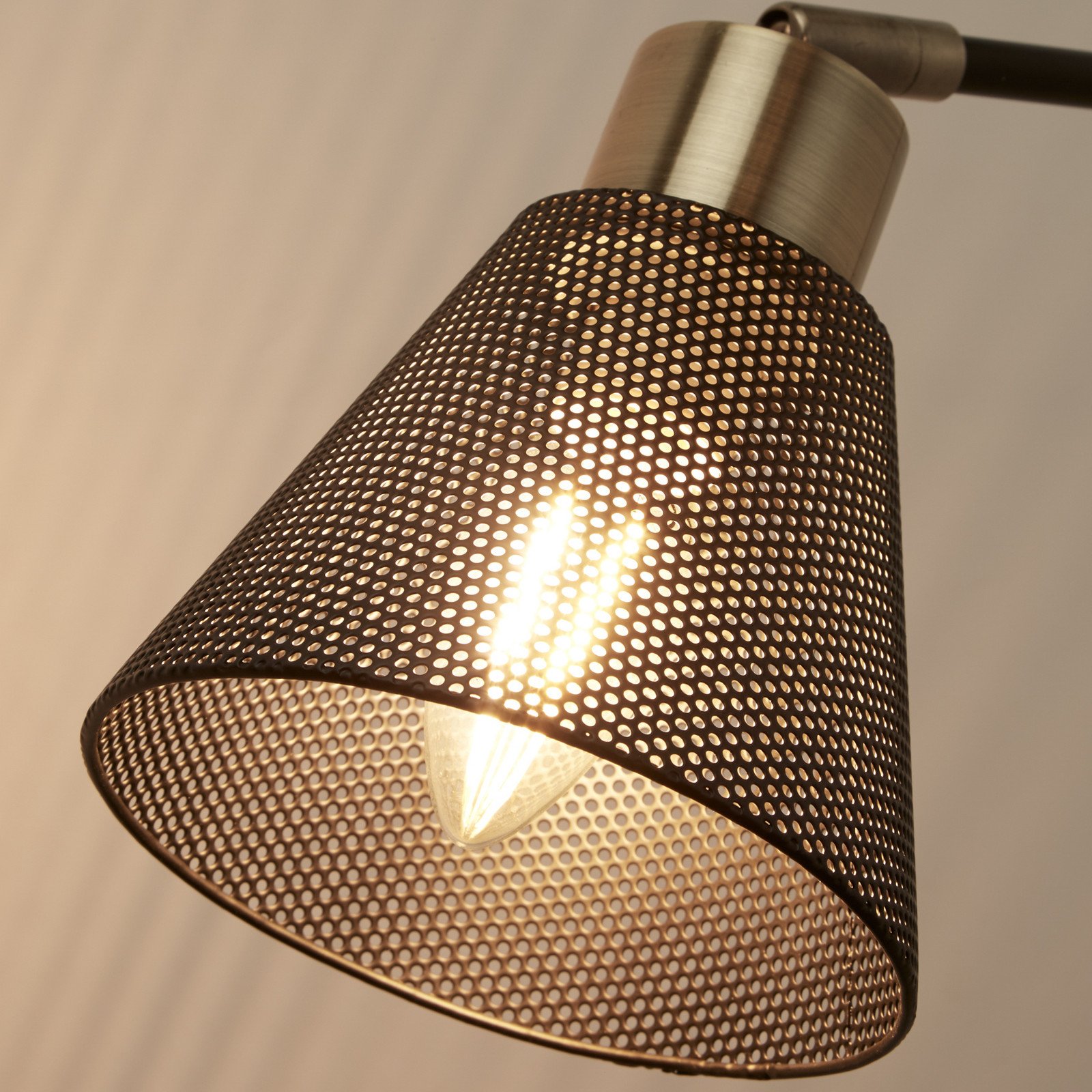 Searchlight Aplică de perete Sepanta negru/alamă metal înălțime 21cm E14 - Camera de zi / sufragerie - Modern - negru alamă veche