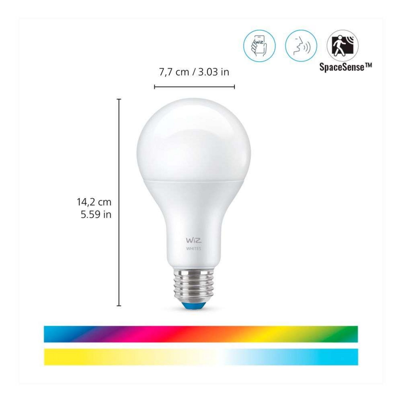 Bec Smart Color 13W 1521lm 2700-6500K E27 - WiZ