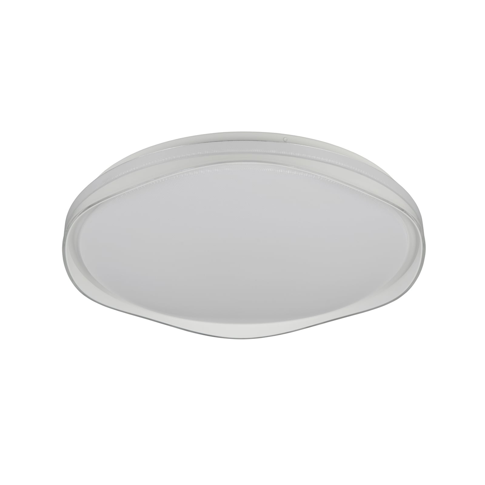Plafoniera LED Pavo, grigia, in plastica, RGBW, con telecomando