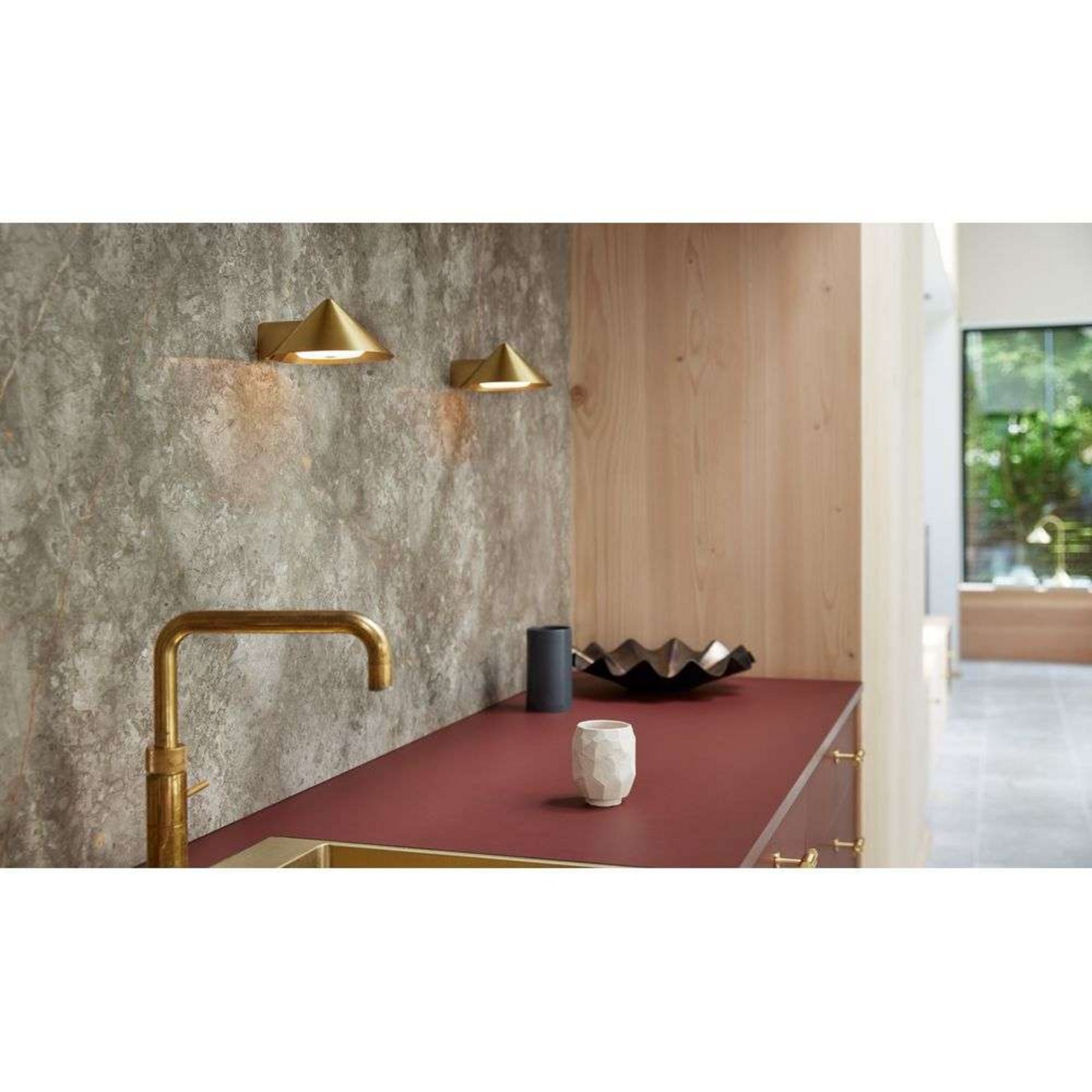 Grasp Aplique de Pared Solid Brass - Frandsen