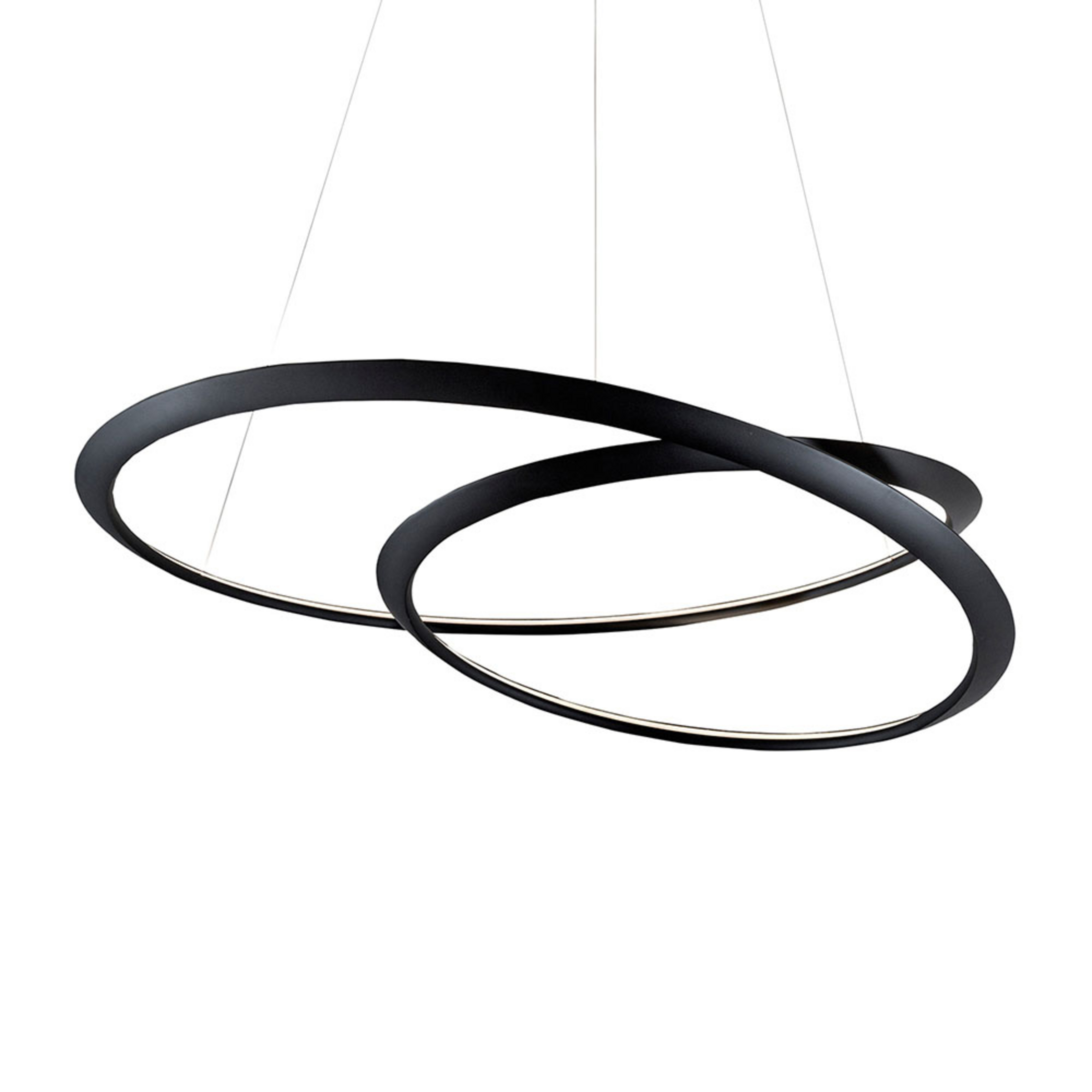 NEMO Kepler lampada a sospensione 2.700K Up Ø84cm nero