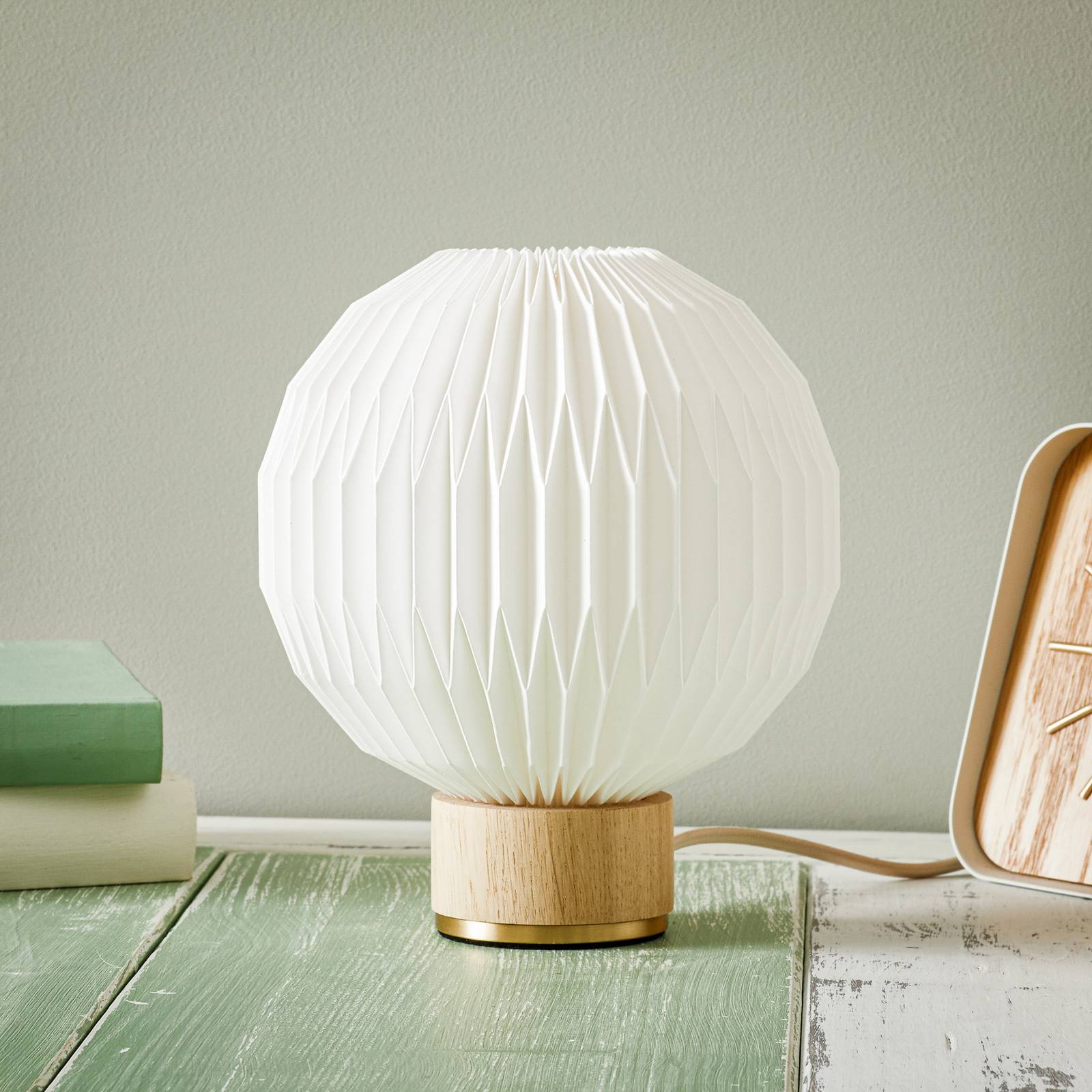 LE KLINT Tischleuchte 375, Ø 18 cm, Papierschirm günstig online kaufen