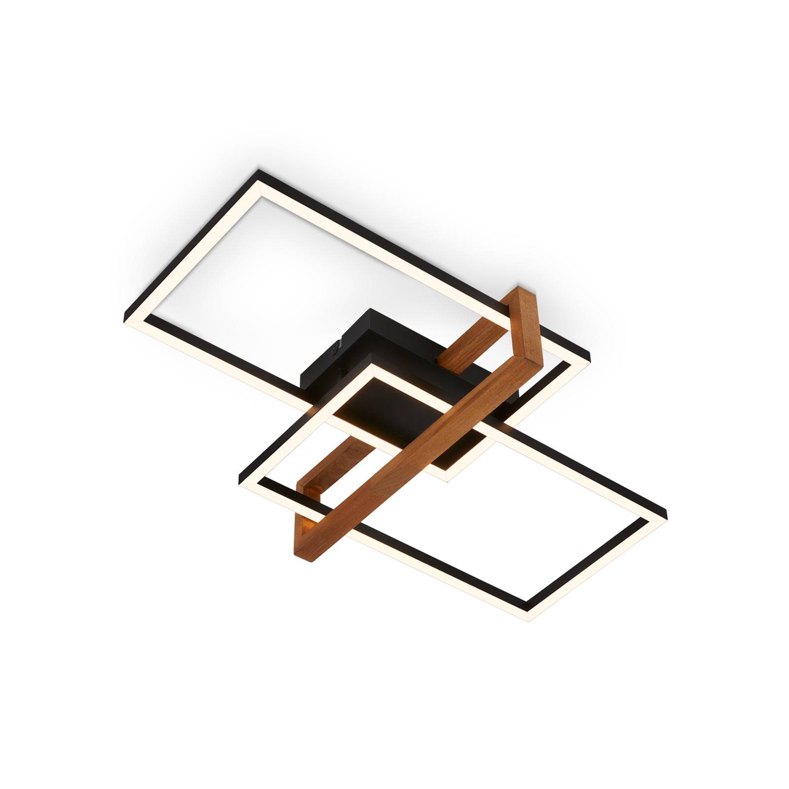 LED-Deckenleuchte 3776015 zweiflammig mit Holz