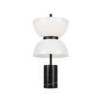 Stolná LED lampa Maytoni Kyoto, čierna, výška 46 cm, mramor