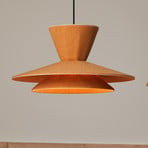 LOOM DESIGN Morphic LED pendant light, yellow, felt, Ø 50 cm