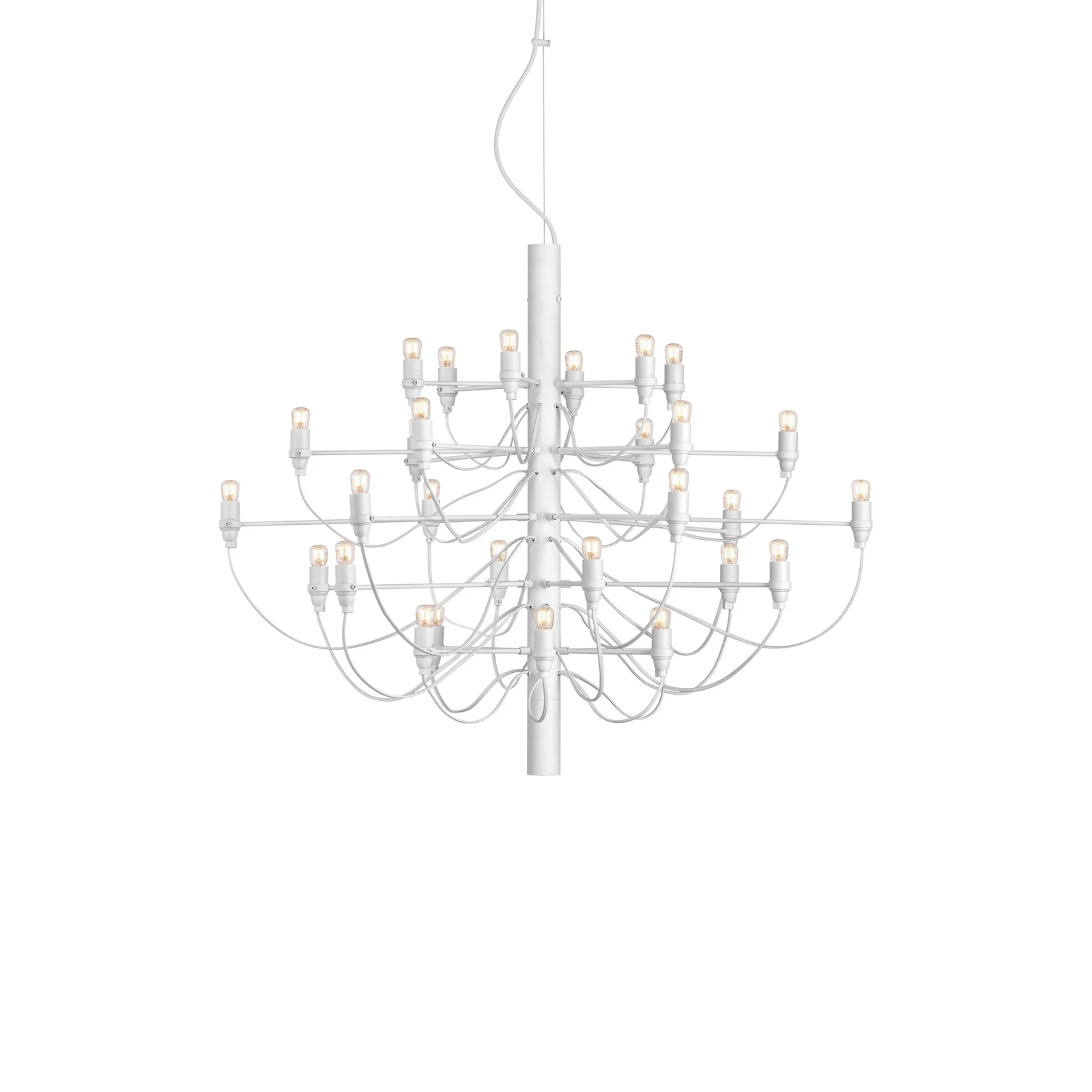 FLOS 2097/30 LED-Kronleuchter, klar, weiß