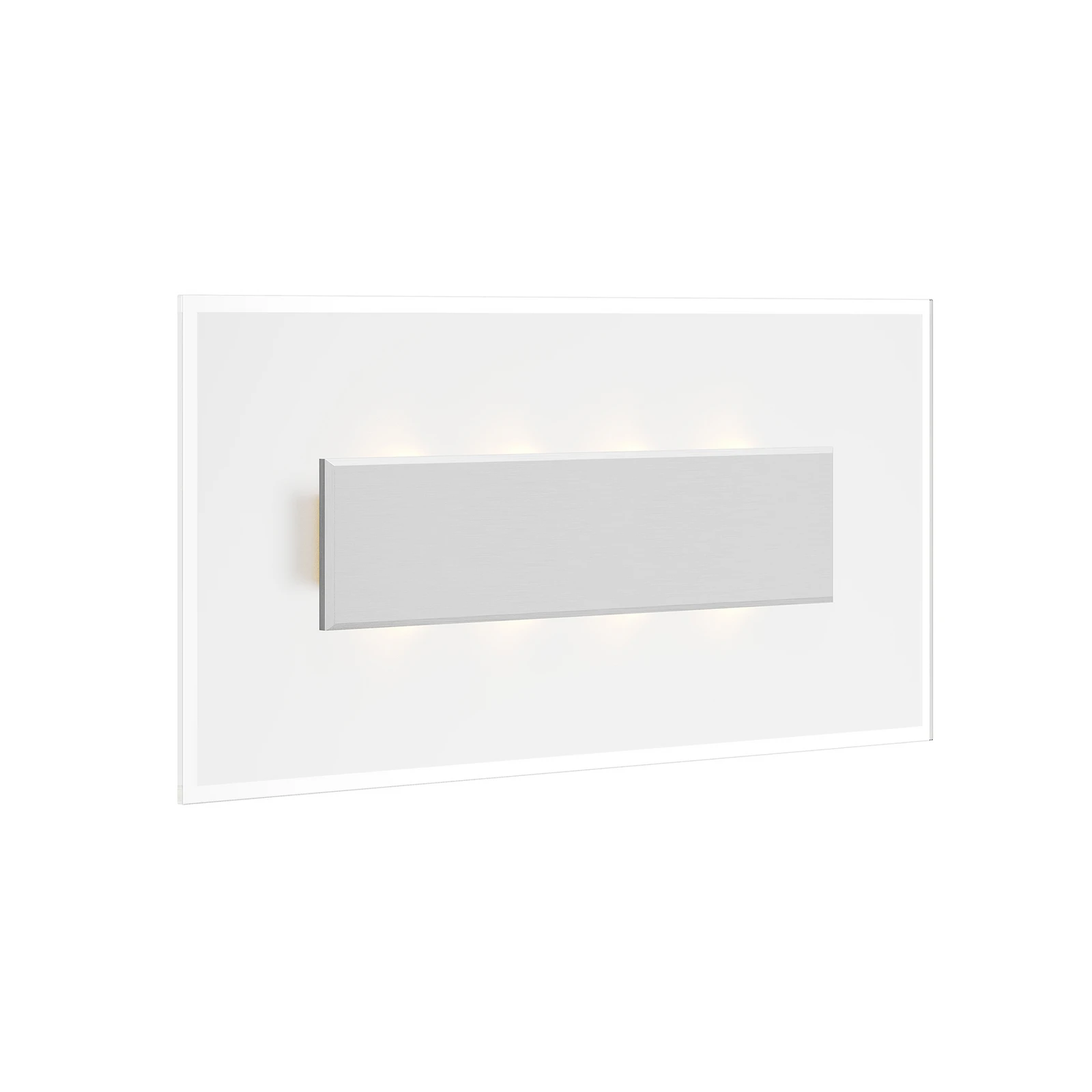 Quitani Applique murale LED Lole, aluminium, 59 x 29 cm, verre