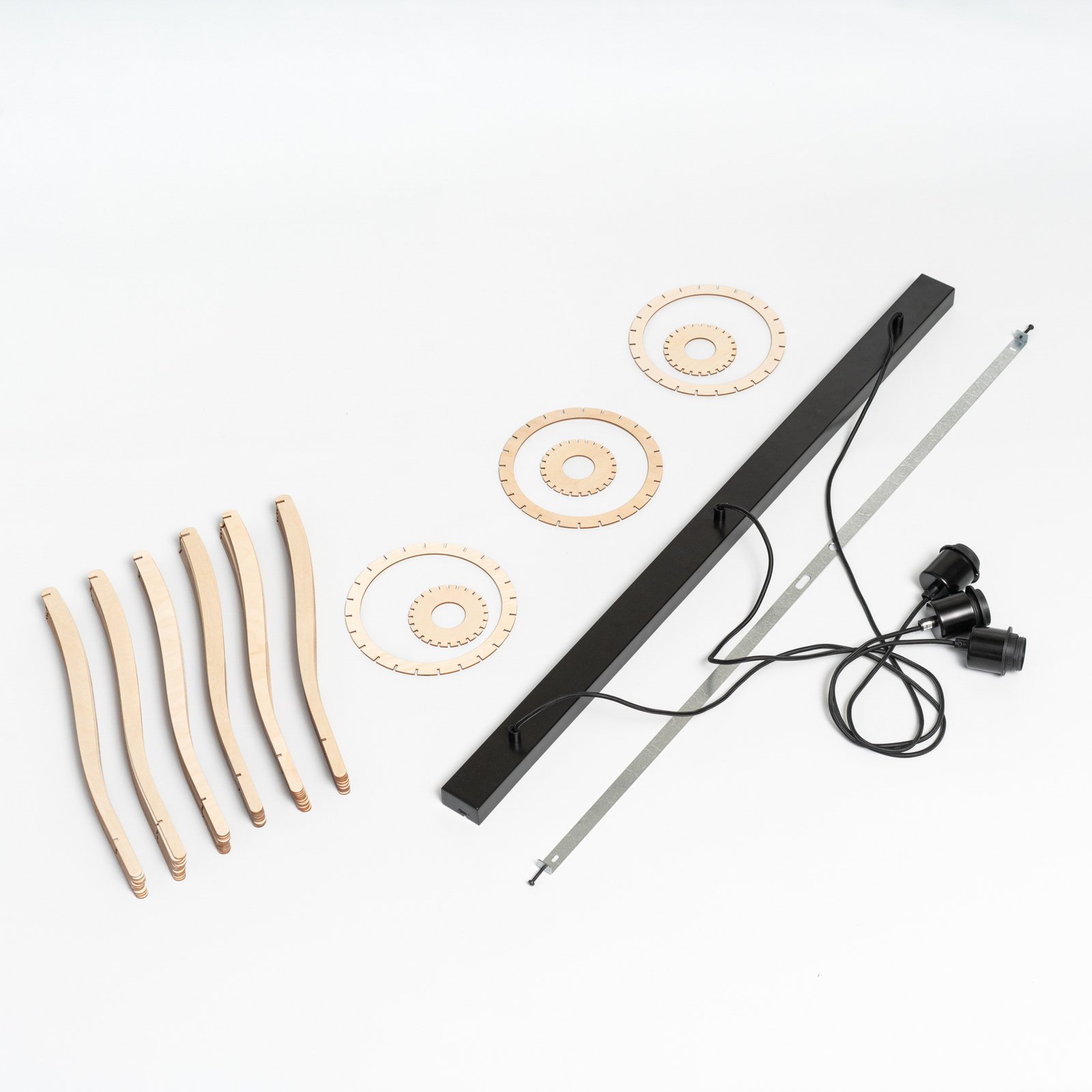 Furn 3 Suspension Black/Wood - Envostar