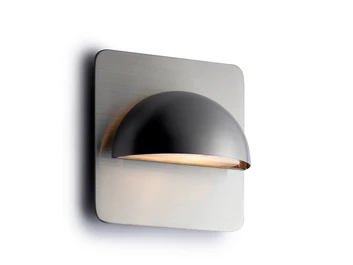 Rørhat LED Utendørs Vegglampe w/Backplate Rustfrit Stål - LIGHT-POINT
