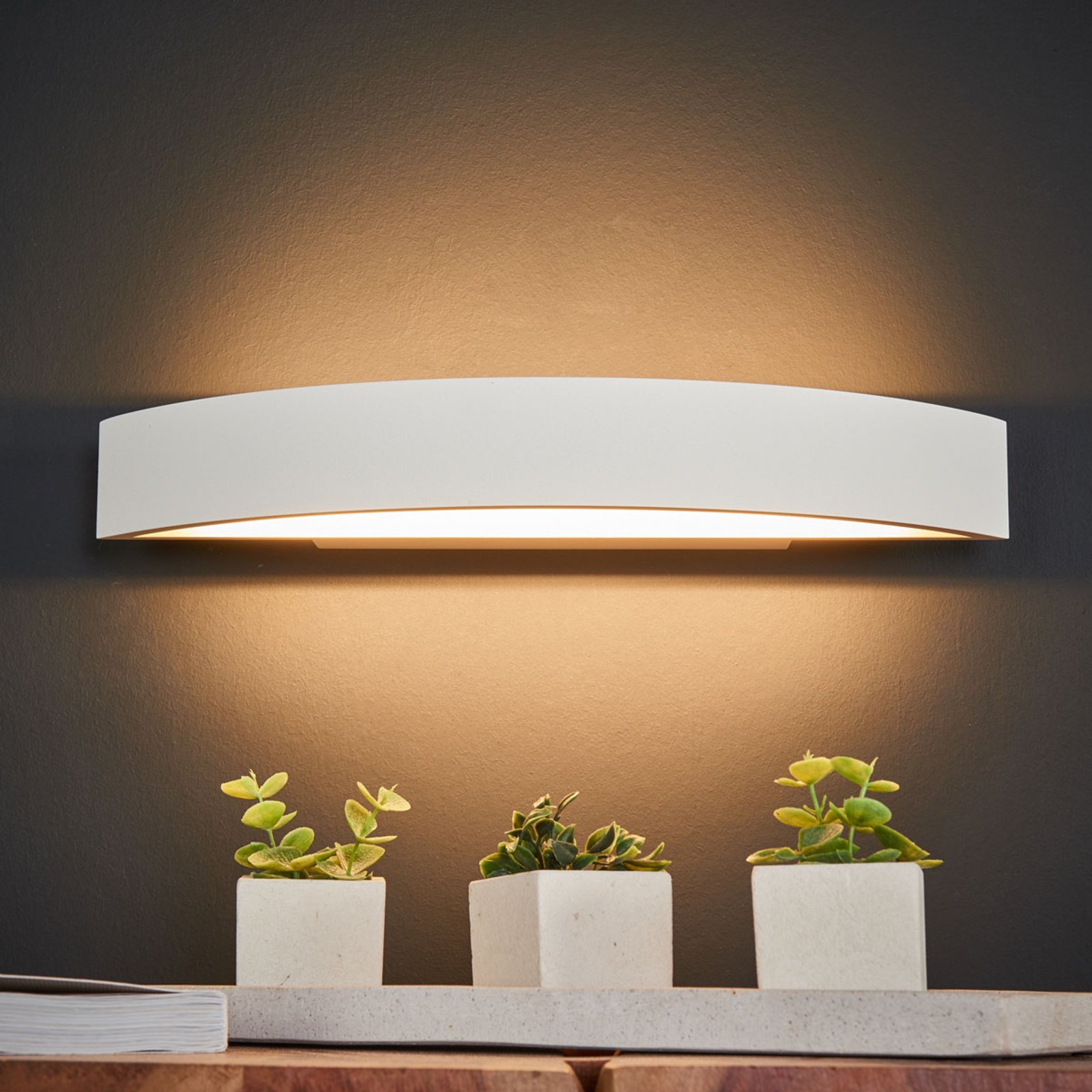 Lámpara de pared LED Up-& Downlight Yona, 37,5 cm