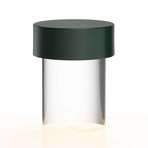 FLOS LED-Akkutischleuchte Last Order, glatt, grün, IP55