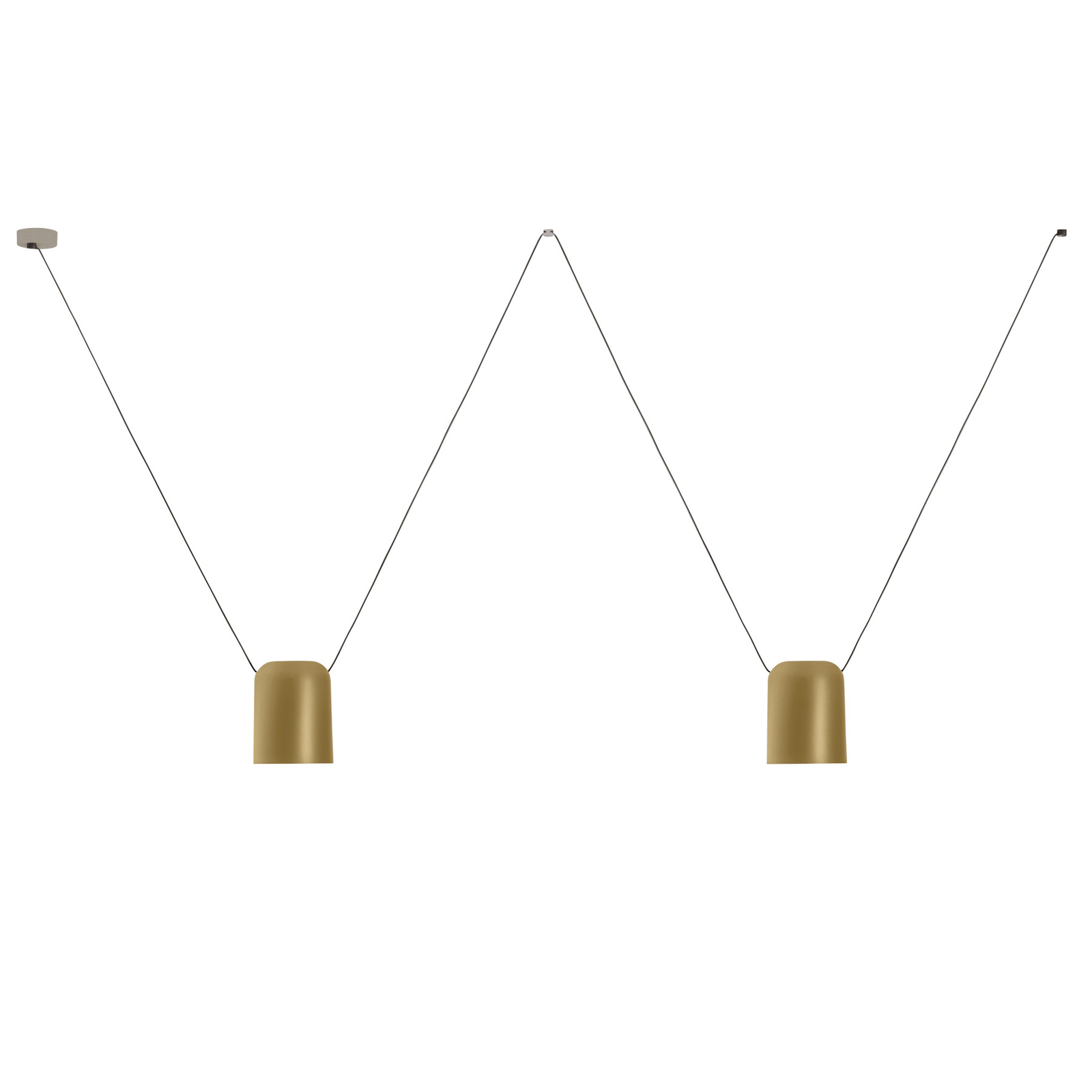 LEDS-C4 Attic Double Hängeleuchte Zylinder Ø 15cm