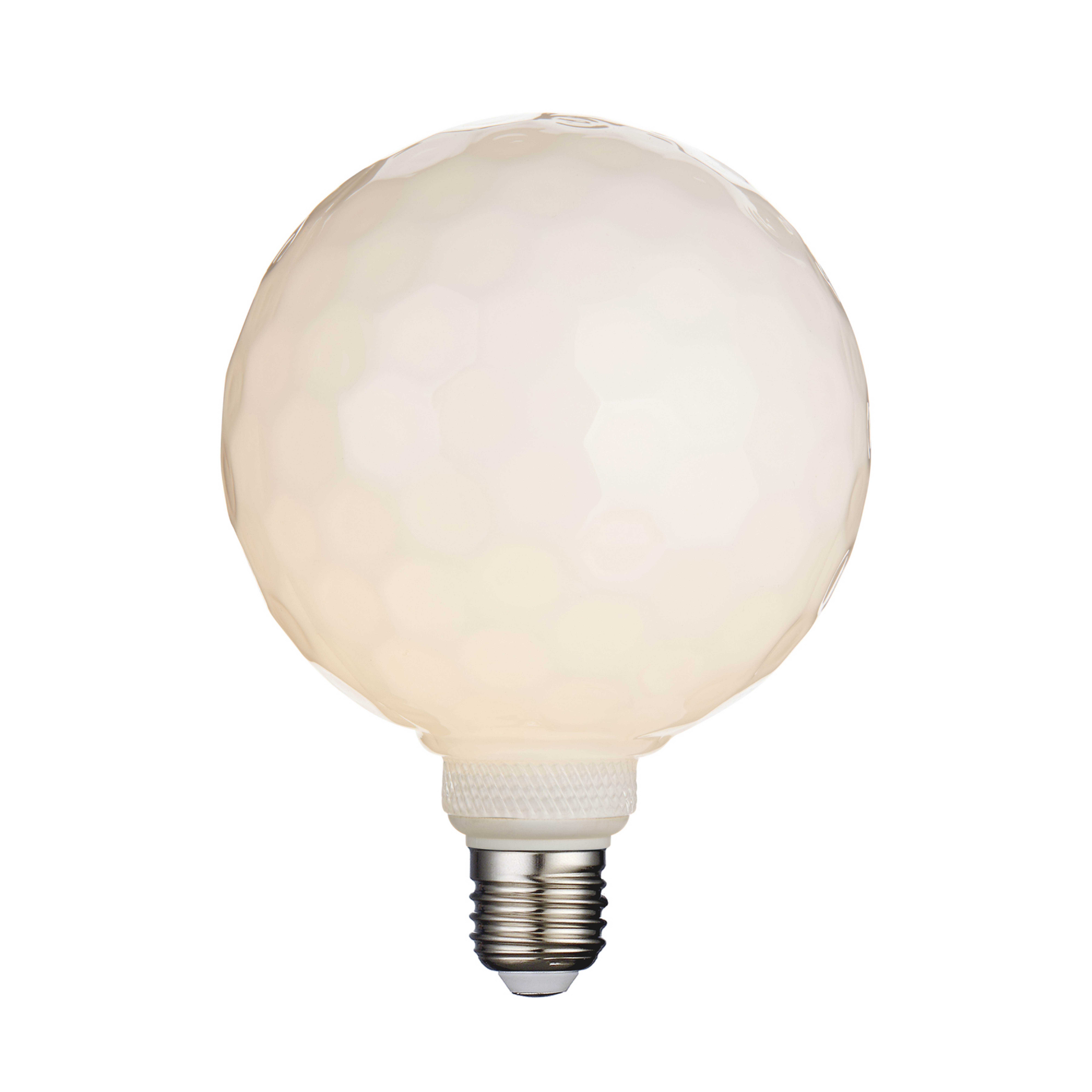 Colors Geo LED lamp G125, E27, opaal, 3.000 K, 2,5 W - Halo Design