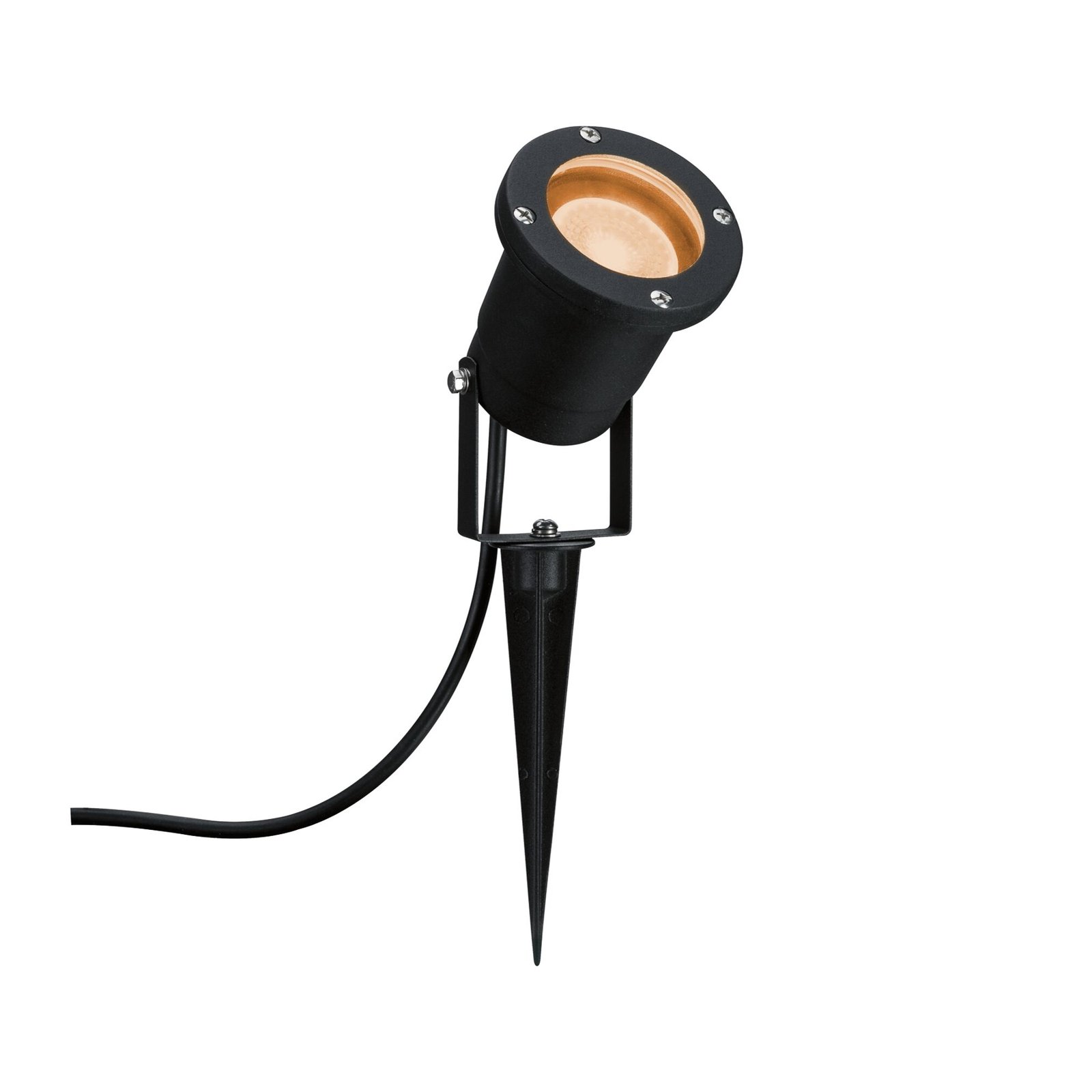 Gold Light LED Lámpara  Exterior/Jardín Insect Friendly IP65 Black Metall - Paul