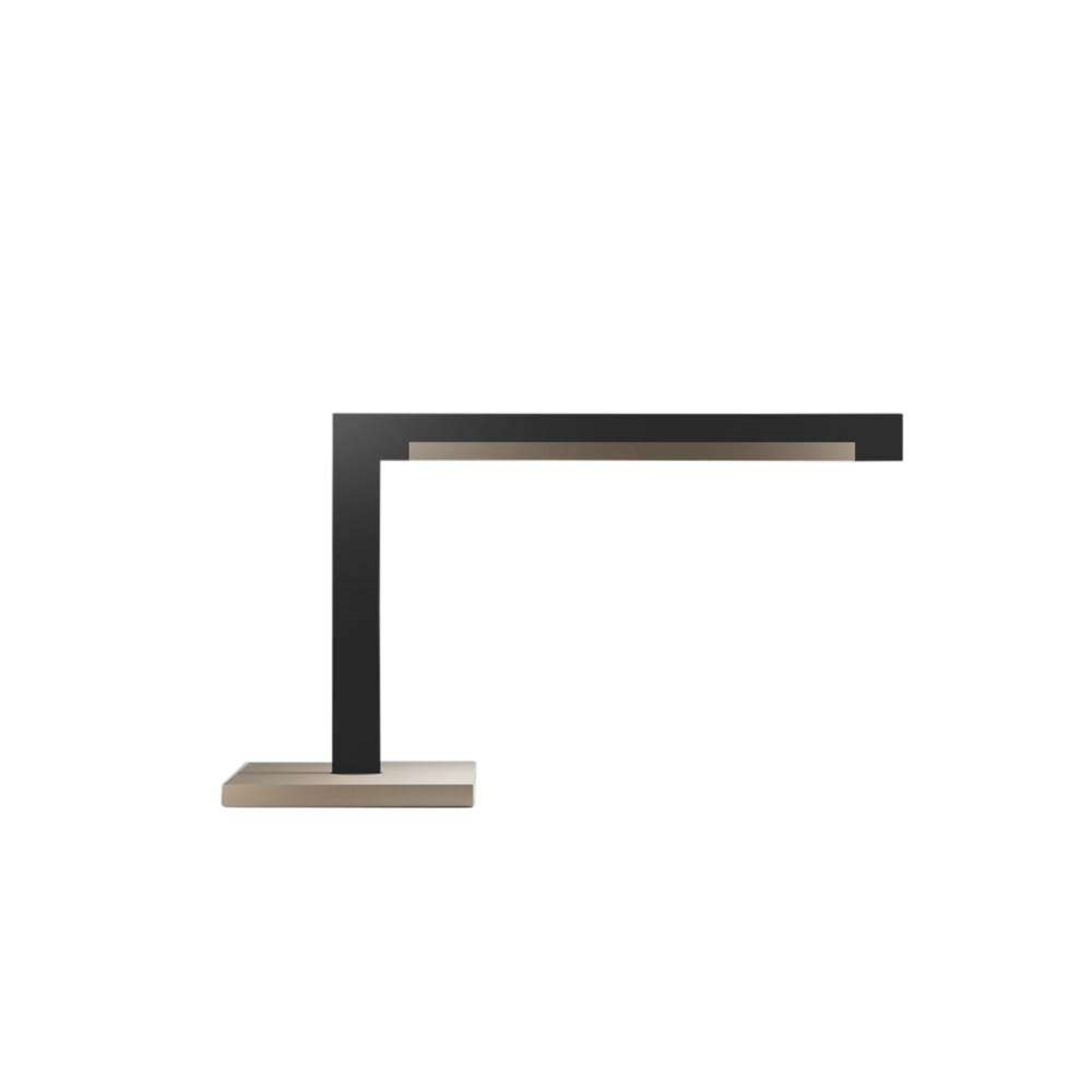 Inlay T2 Linear Tischlampe, gold/schwarz, 40cm - Light-Point