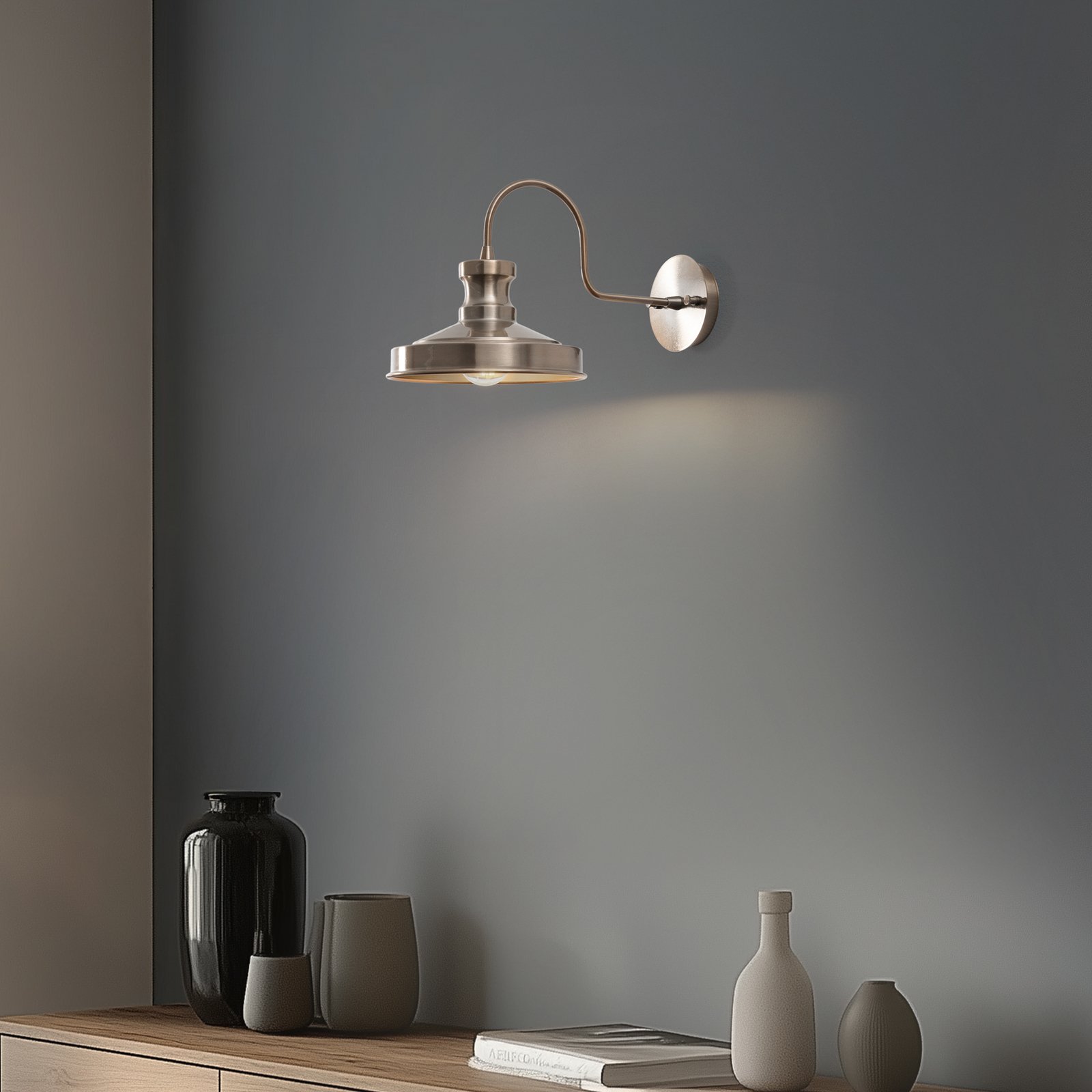 Απλίκι Berceste, χρυσό, μέταλλο, ύψος 23 cm, E27 Απλίκι Berceste, χρυσό, μέταλλο, ύψος 23 cm, E27