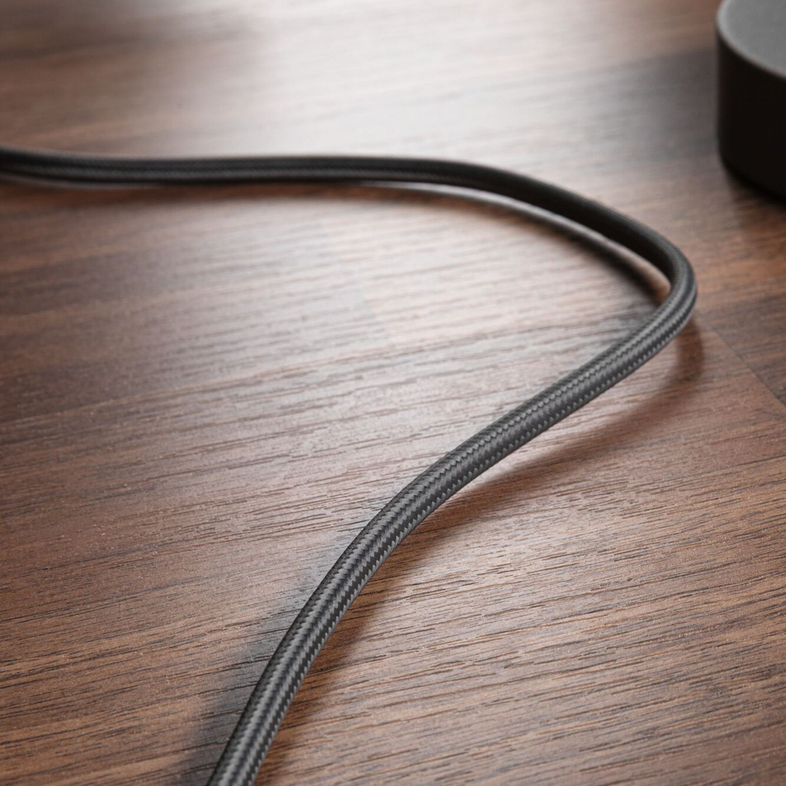 Lampa de masă Paulmann Stellan II, gri, înălțime 40 cm, material textil