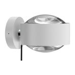 Puk Maxx Wall+ LED wall lamp rotatable, clear lenses