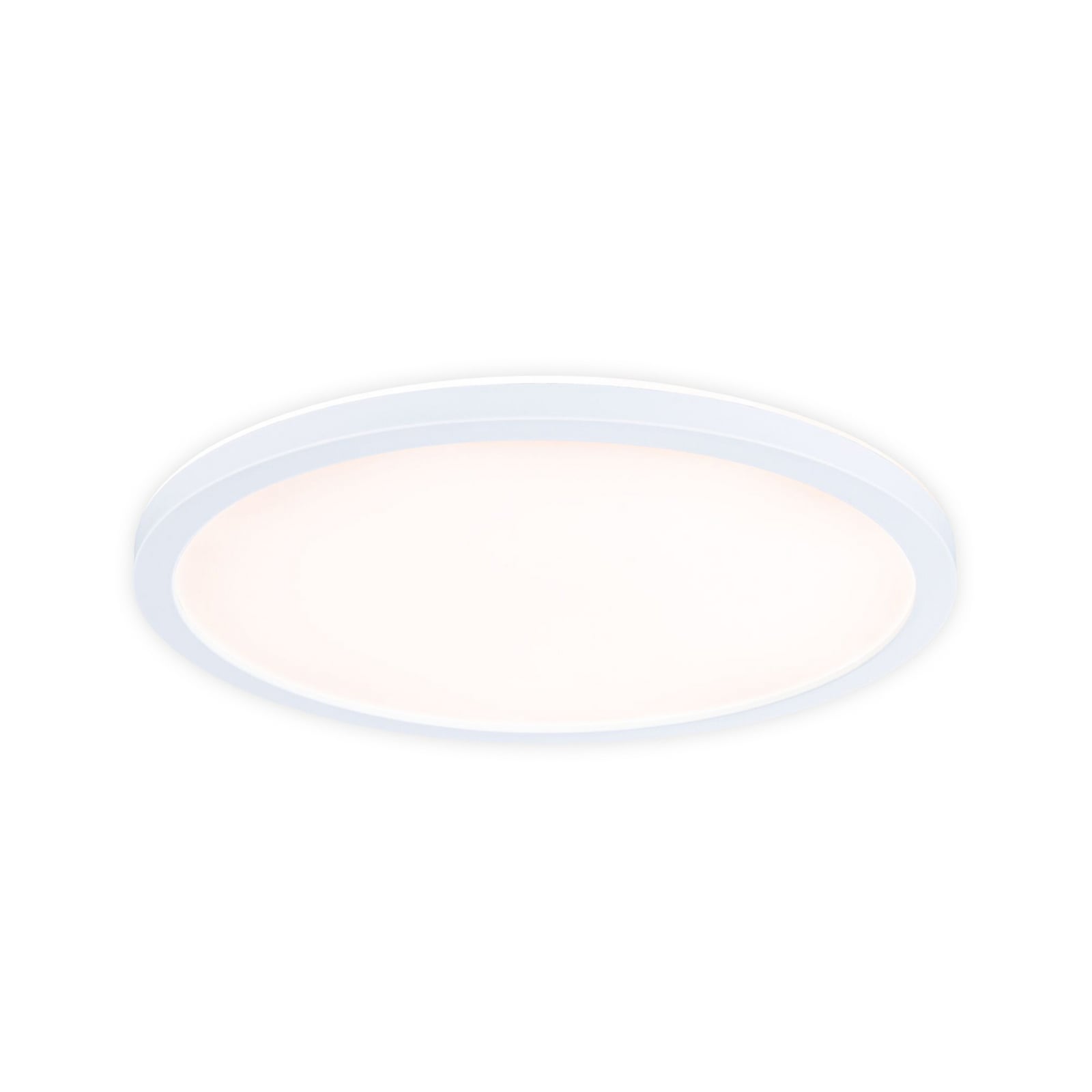 Panneau LED Paulmann Atria Shine Ø 29 cm, blanc, IP44, 3000 K, marche/arrêt