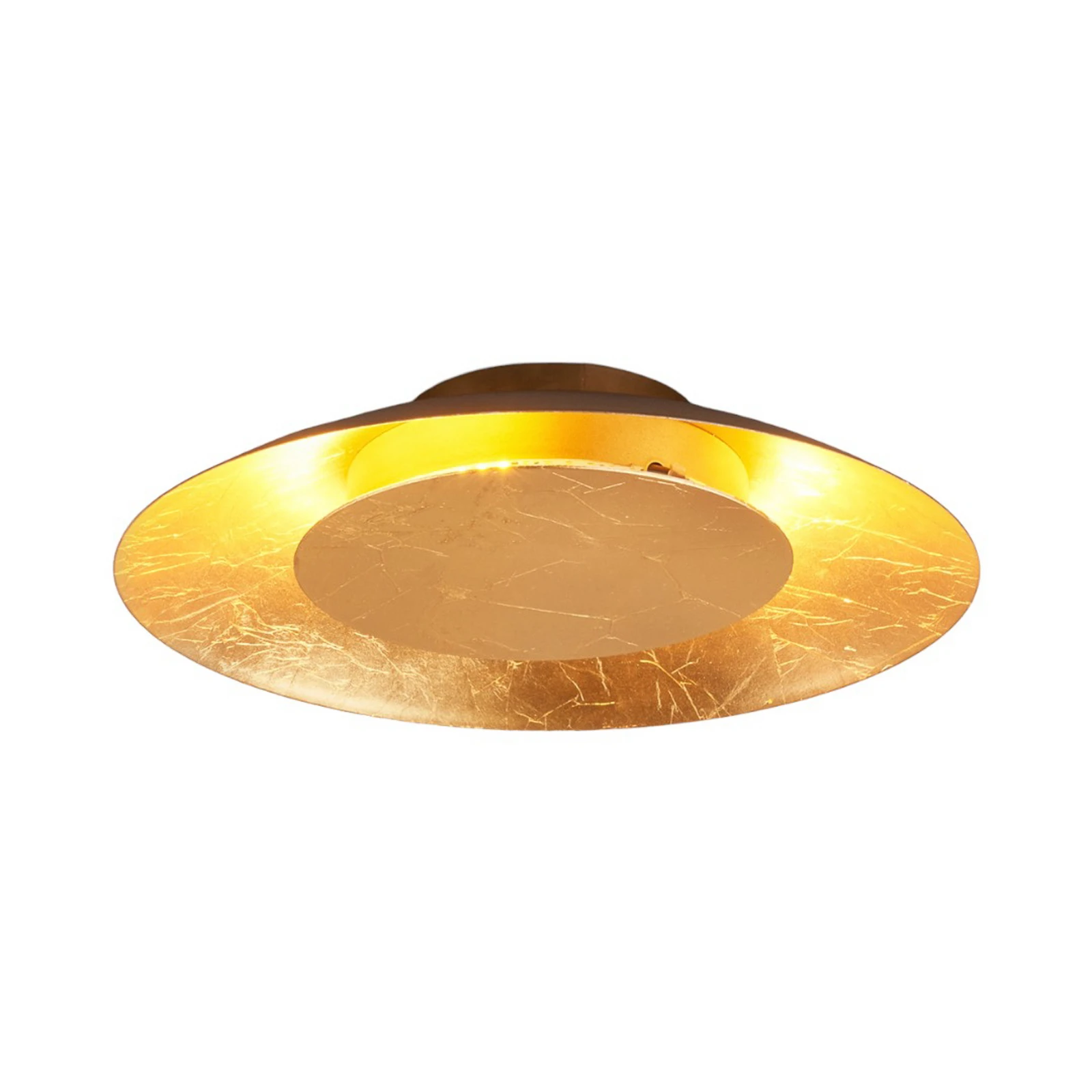 Lindby LED stropné svietidlo Keti, Ø 35 cm, zlatá farba, kruhový tvar, kov